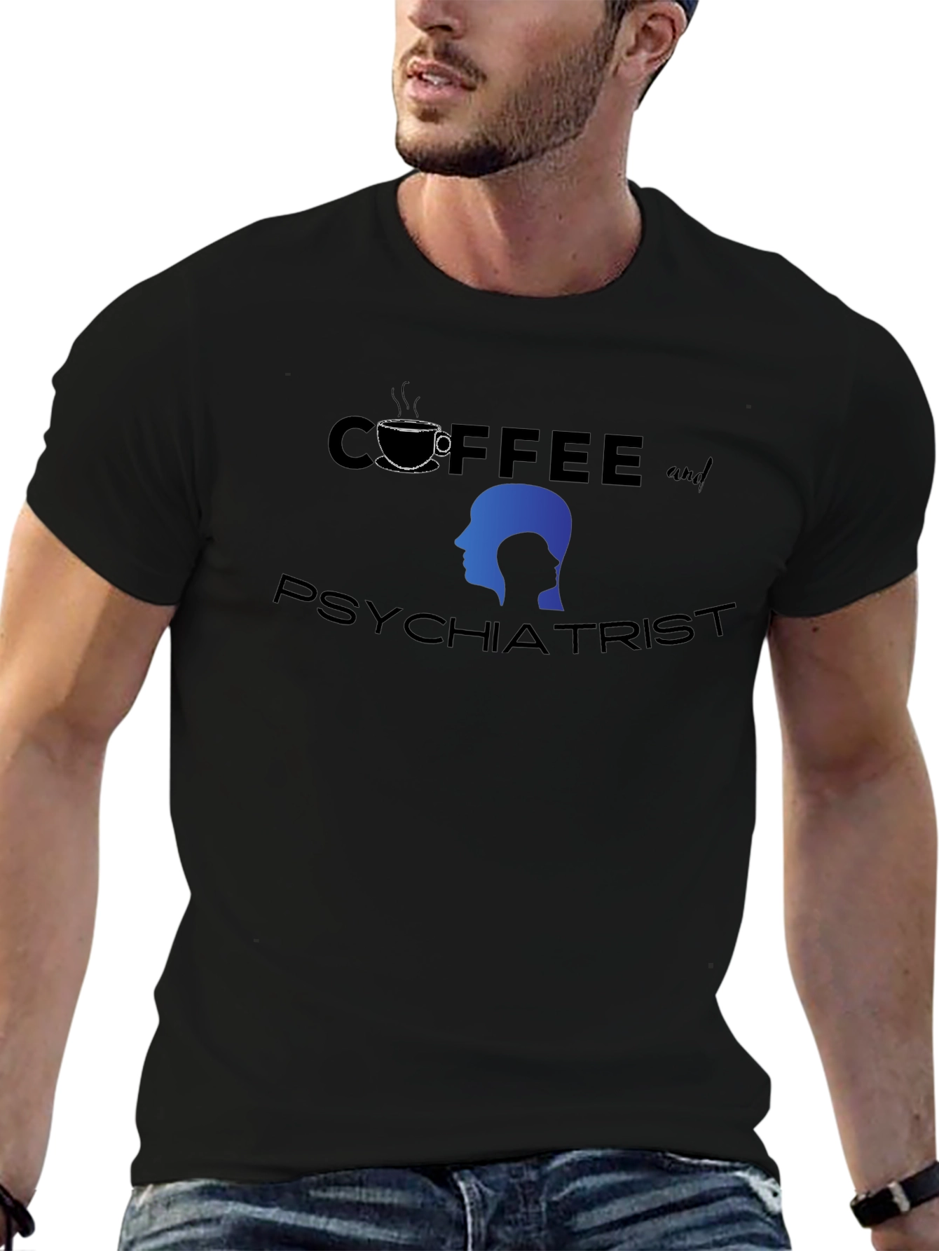 Coffee and Psychiatrist T-Shirt Novelty Tee