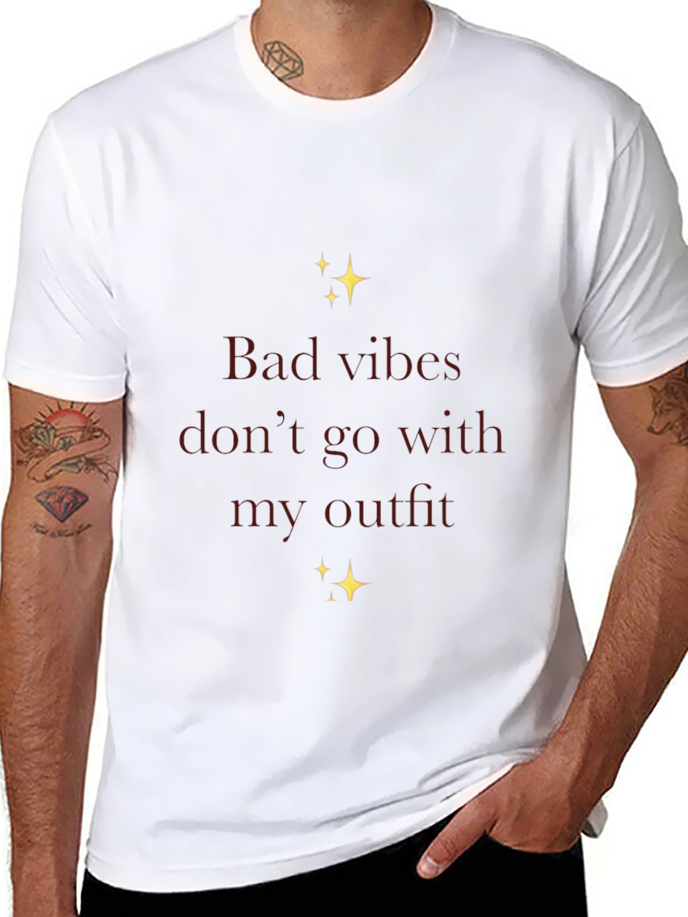 Bad Vibes Outfit Graphic Tee