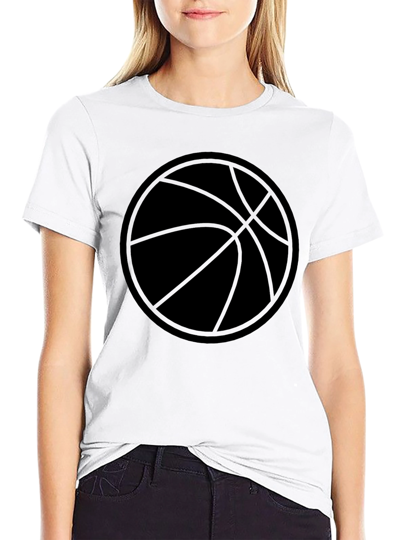 Basketball Graphic Black T-Shirt