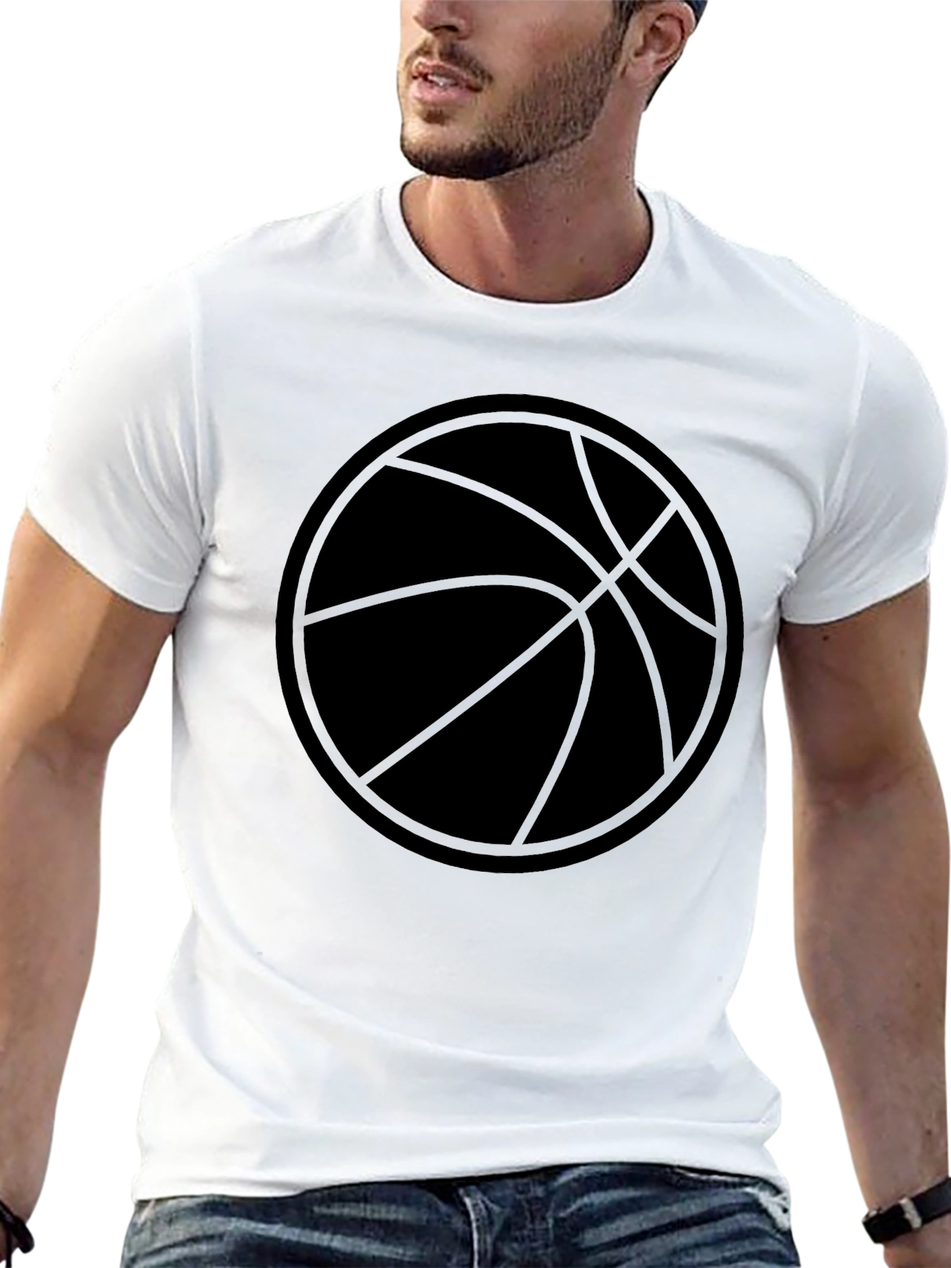 Basketball Graphic Black T-Shirt