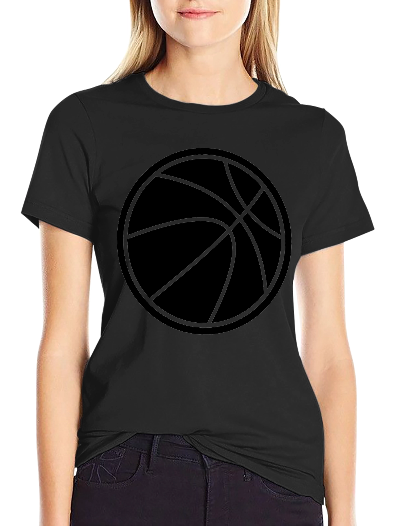 Basketball Graphic Black T-Shirt