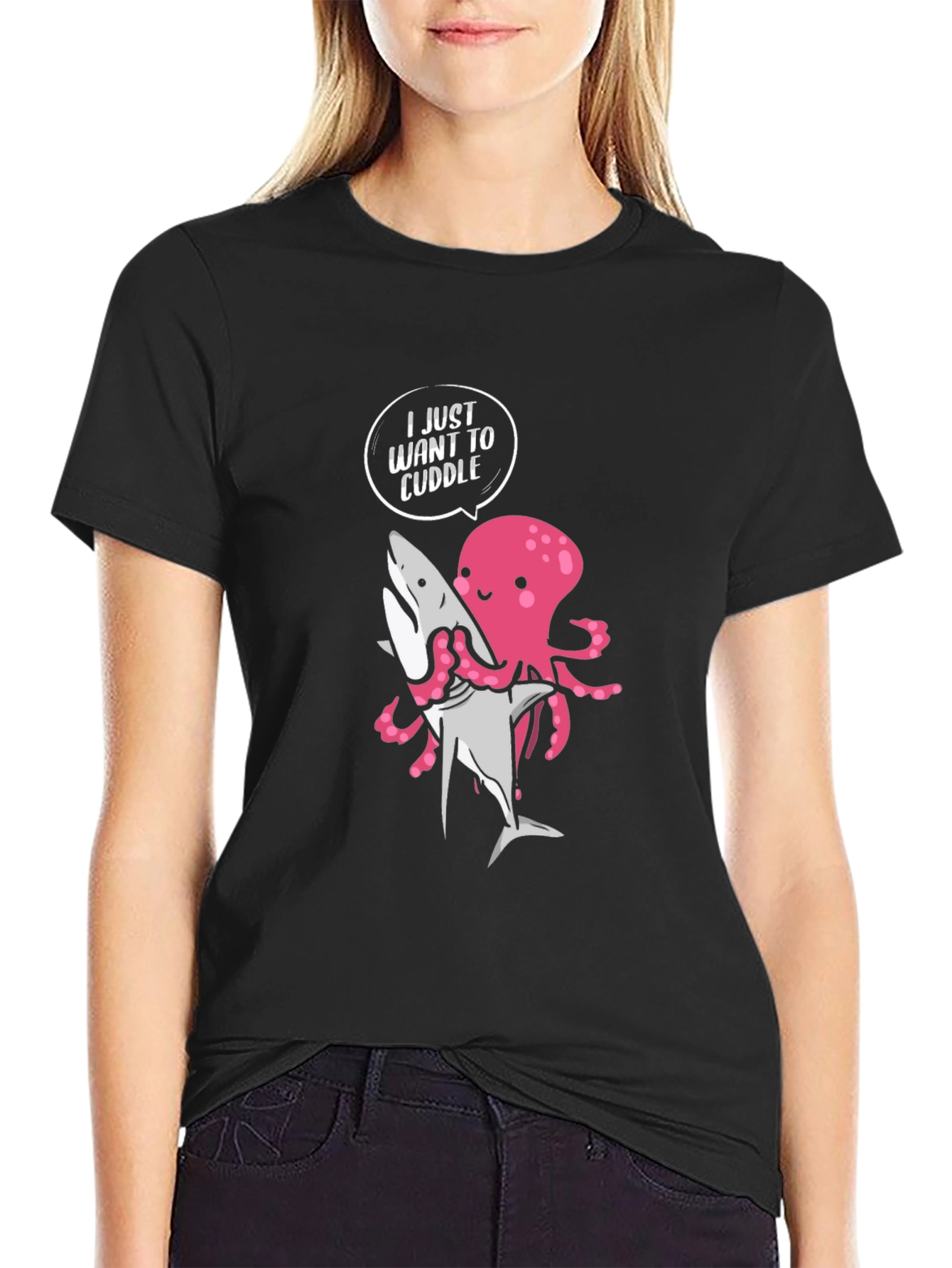 Cuddle Octopus Graphic T-Shirt