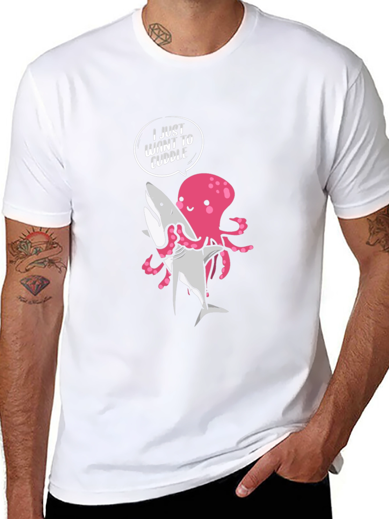 Cuddle Octopus Graphic T-Shirt