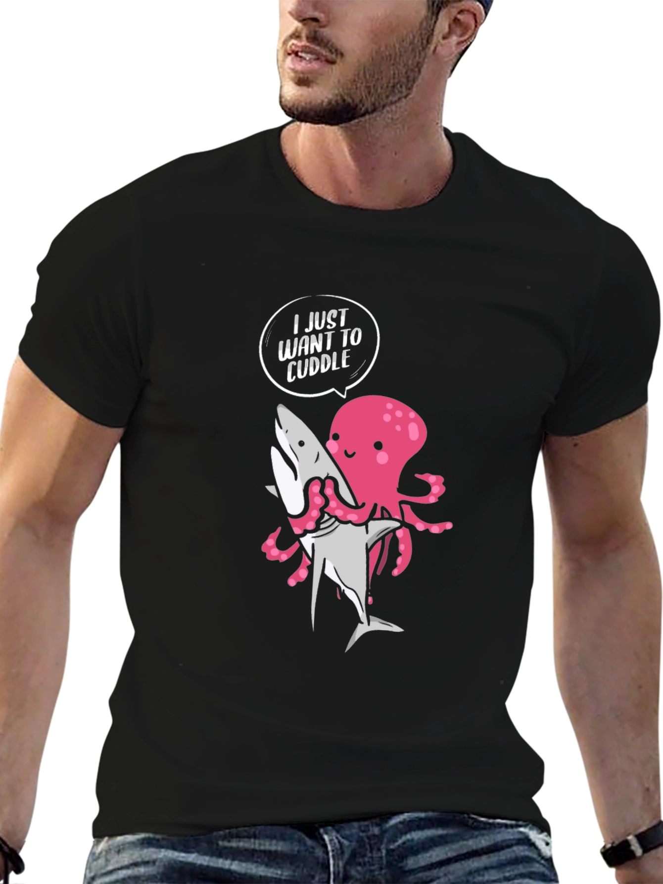 Cuddle Octopus Graphic T-Shirt
