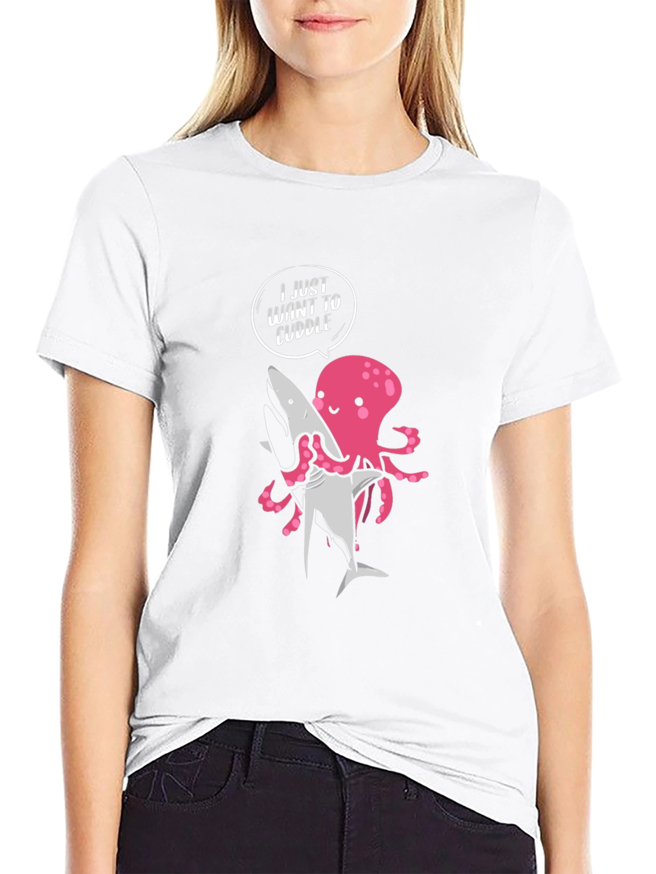 Cuddle Octopus Graphic T-Shirt