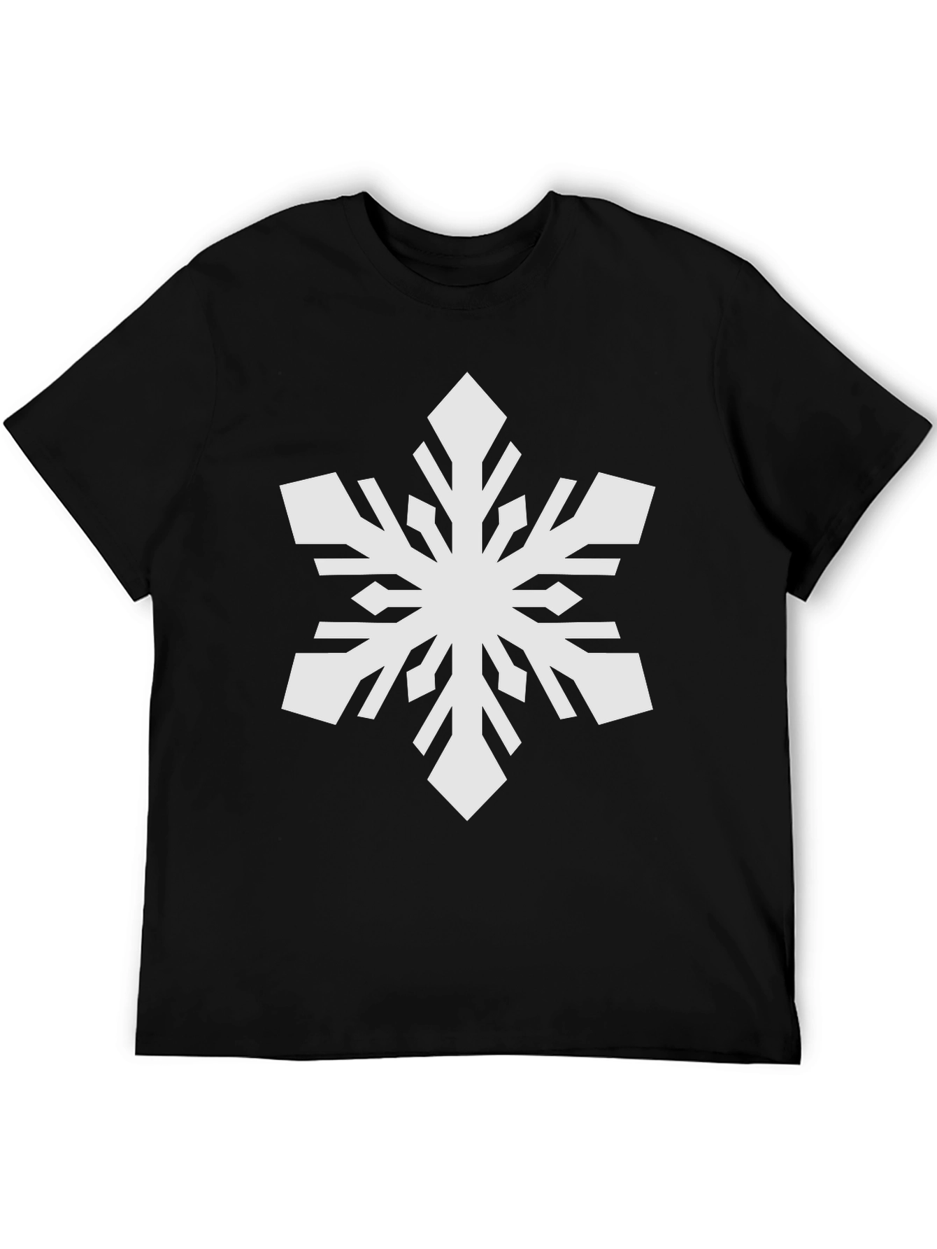 Snowflake Graphic Black T-Shirt