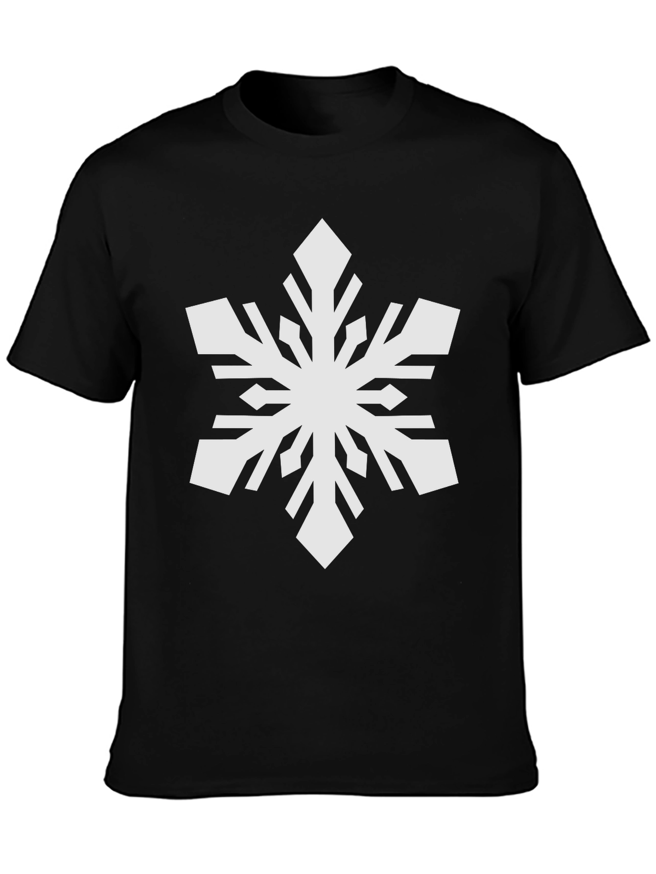 Snowflake Graphic Black T-Shirt