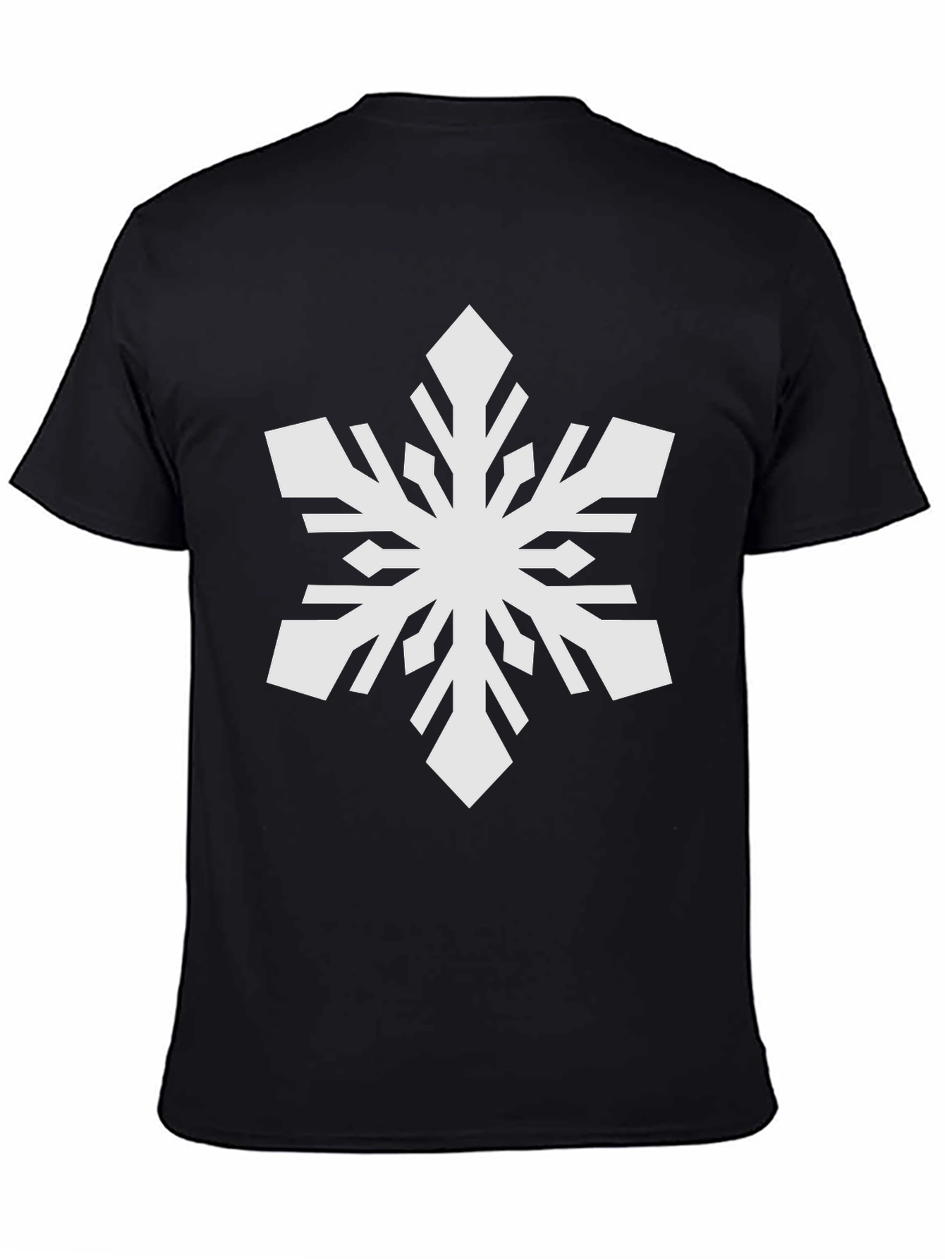 Snowflake Graphic Black T-Shirt