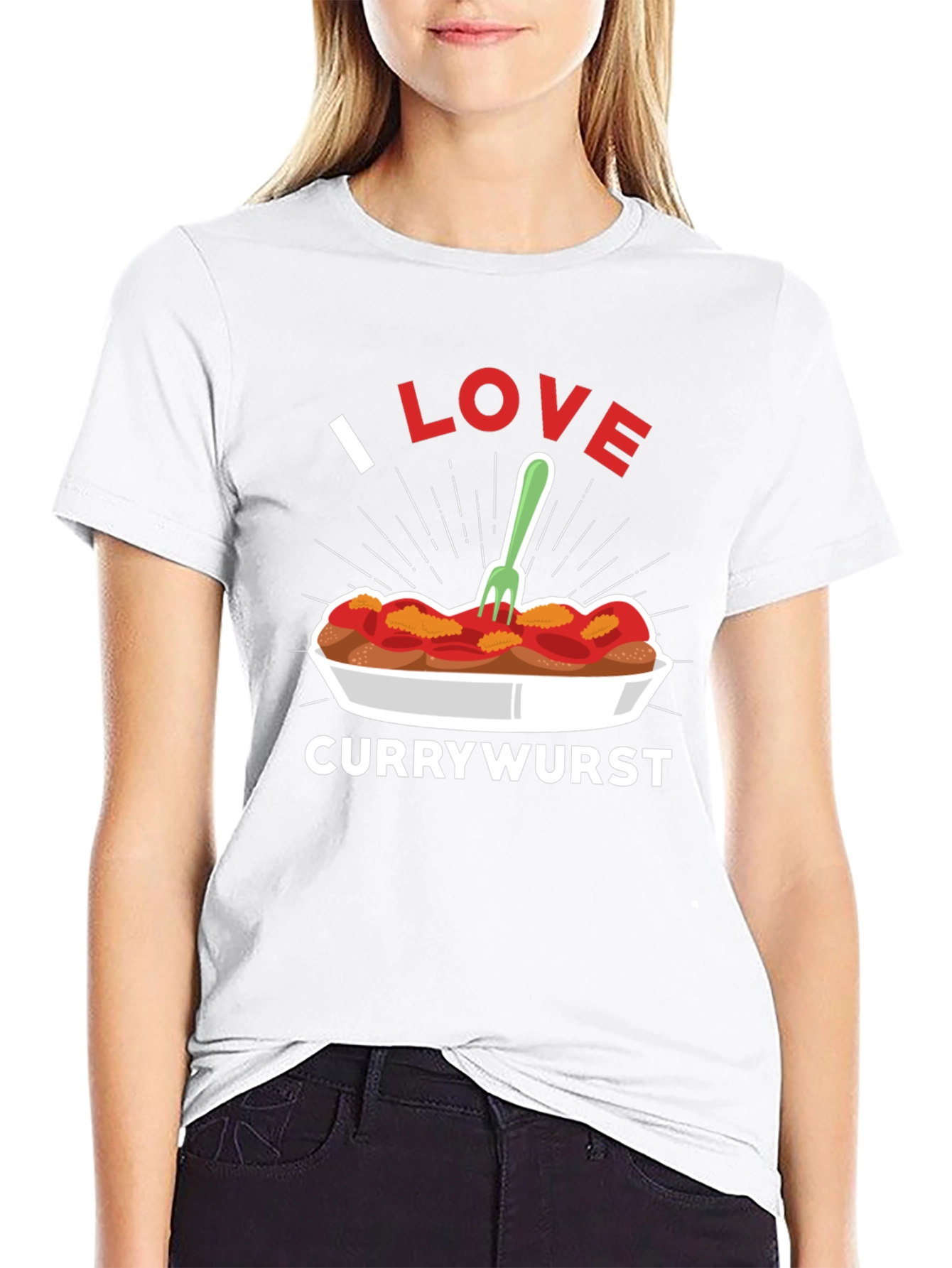 I Love Currywurst T-Shirt - German Street Food Tee