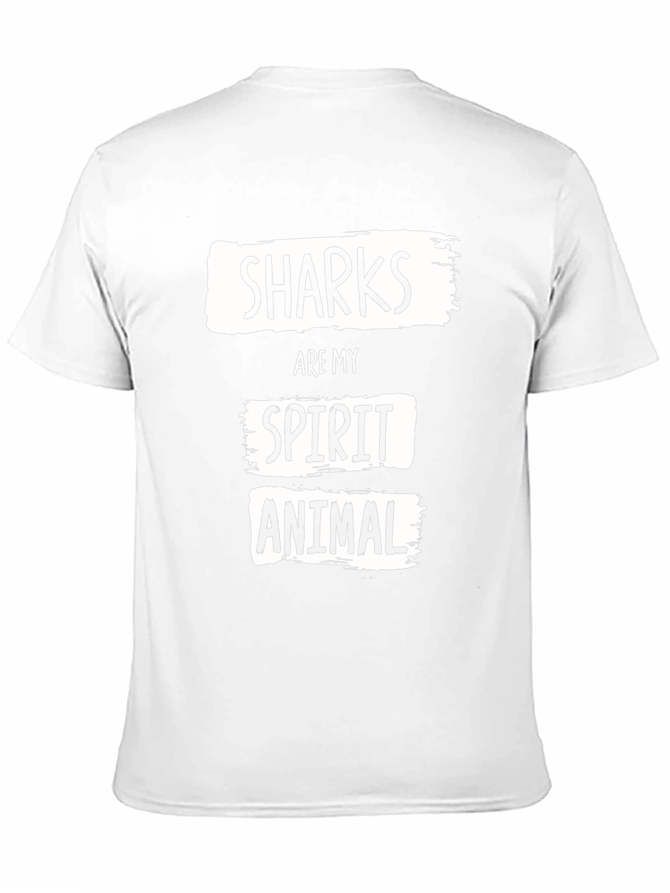 Shark Spirit Animal Black Graphic T-Shirt
