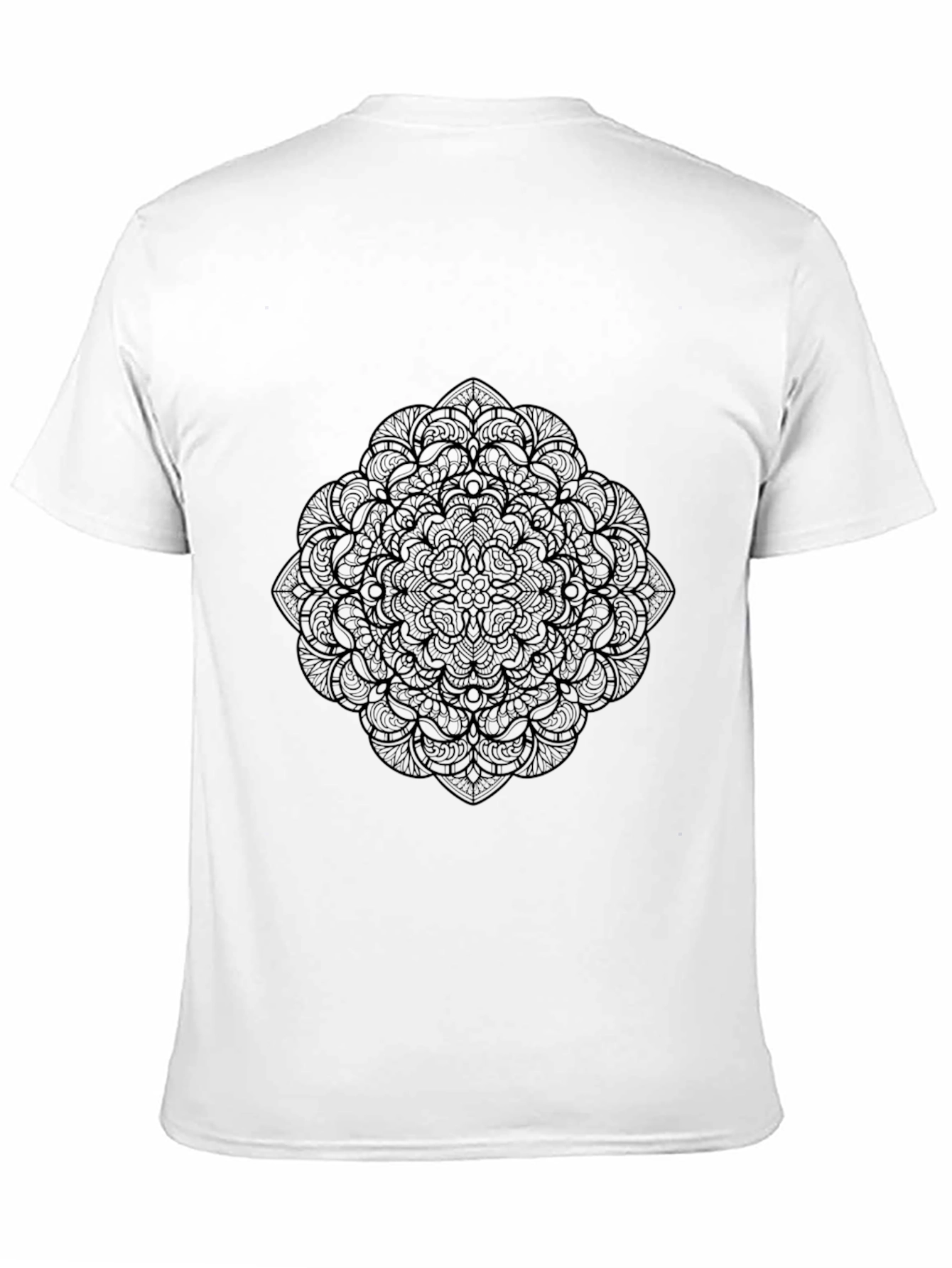 Black Mandala Graphic Tee - Stylish & Unique Design