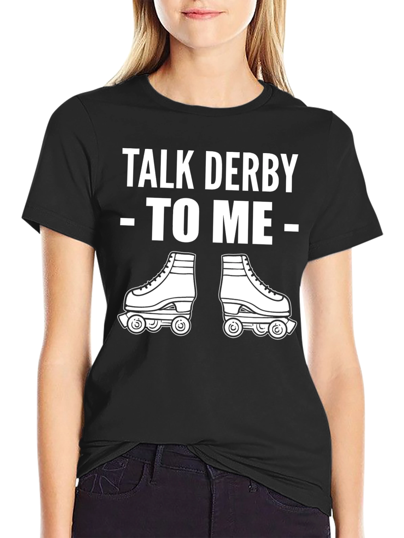 Talk Derby To Me T-Shirt - Roller Skating Tee