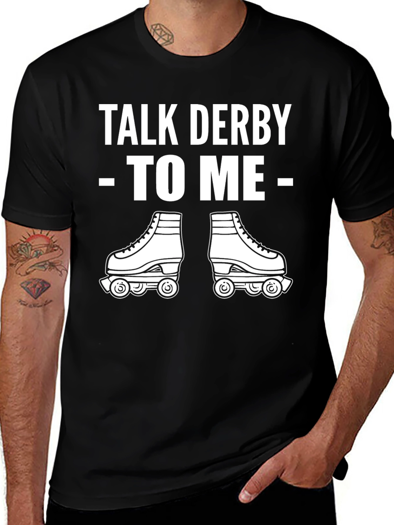 Talk Derby To Me T-Shirt - Roller Skating Tee
