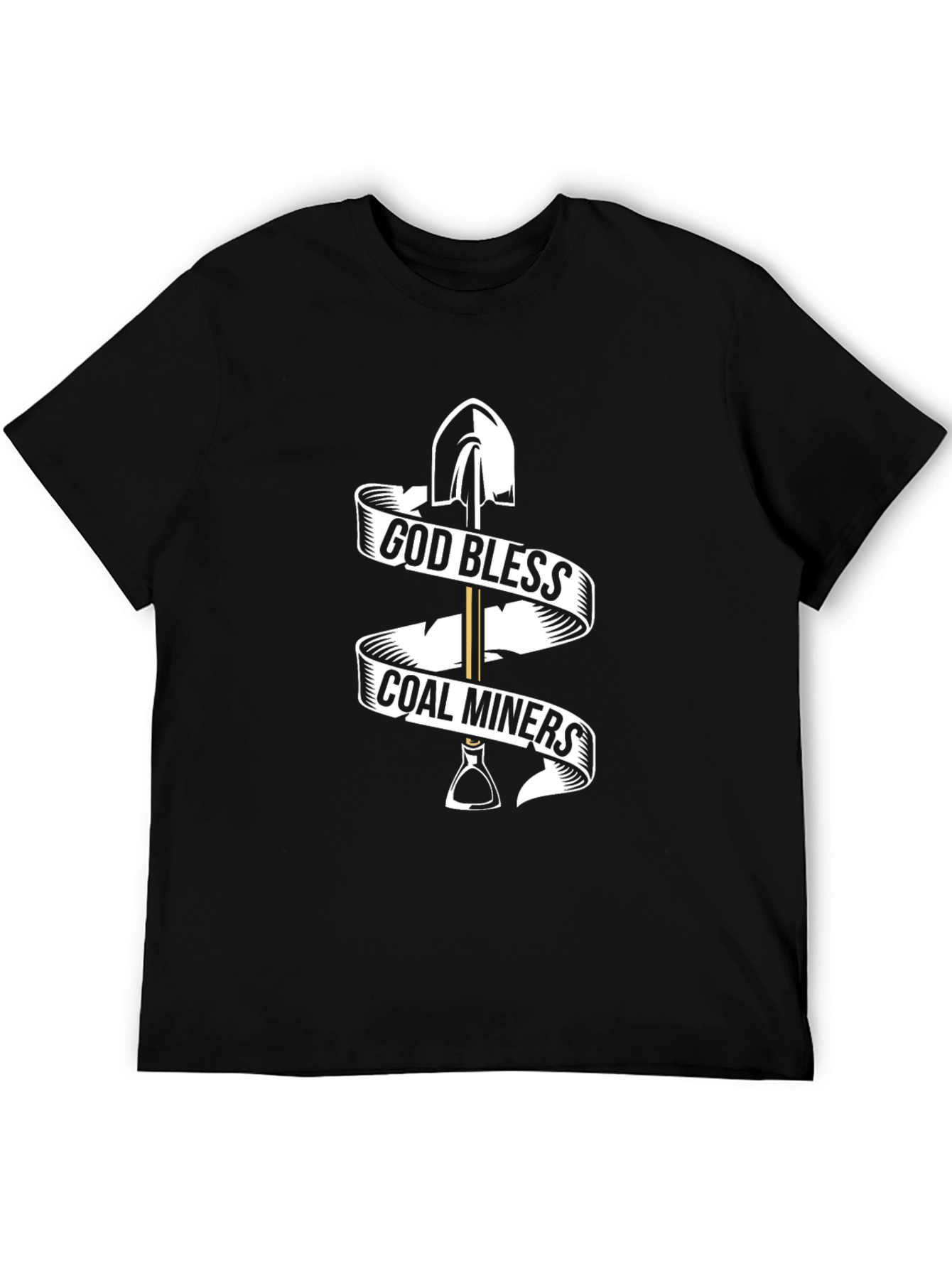 God Bless Coal Miners Black T-Shirt