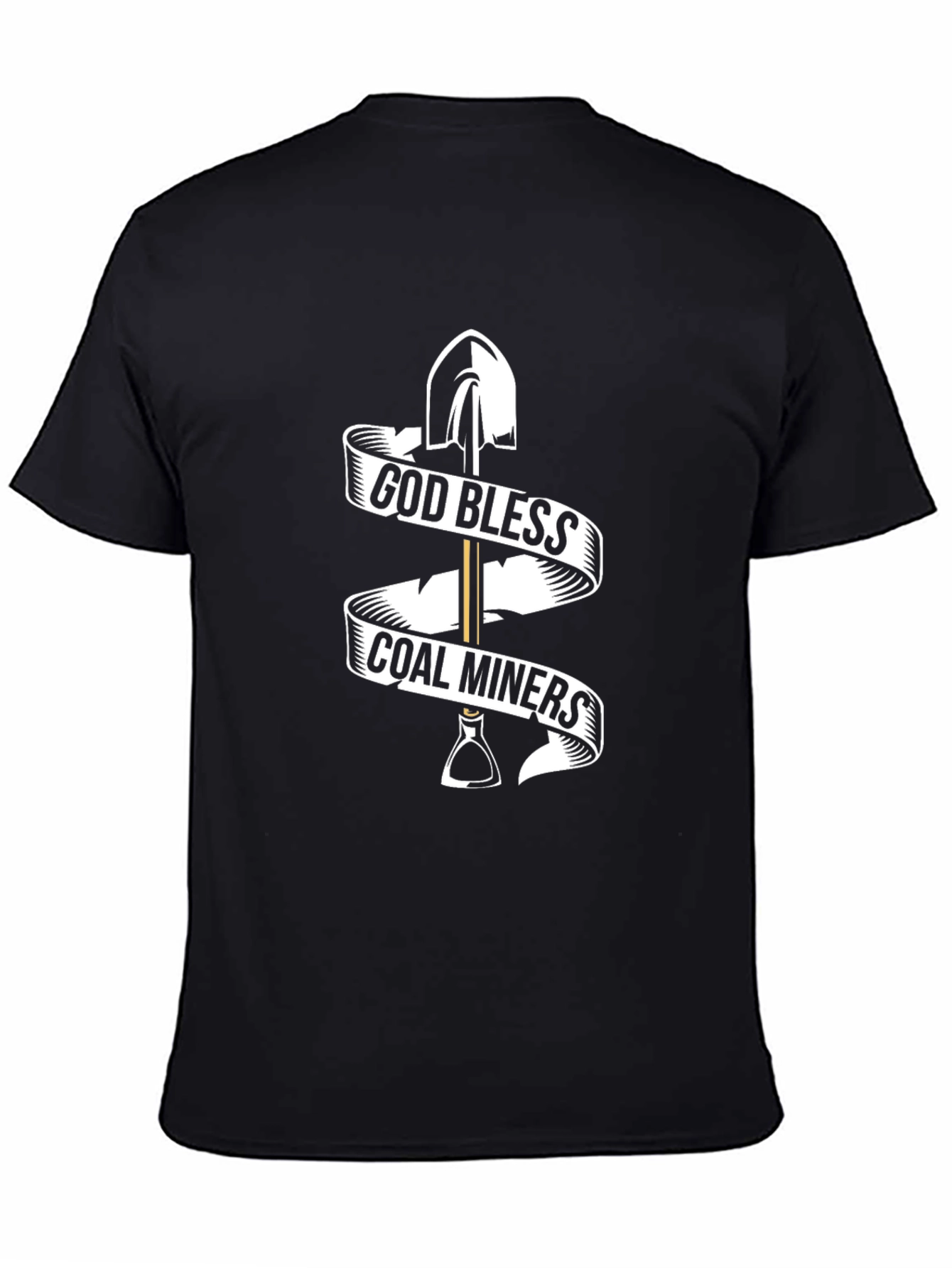 God Bless Coal Miners Black T-Shirt