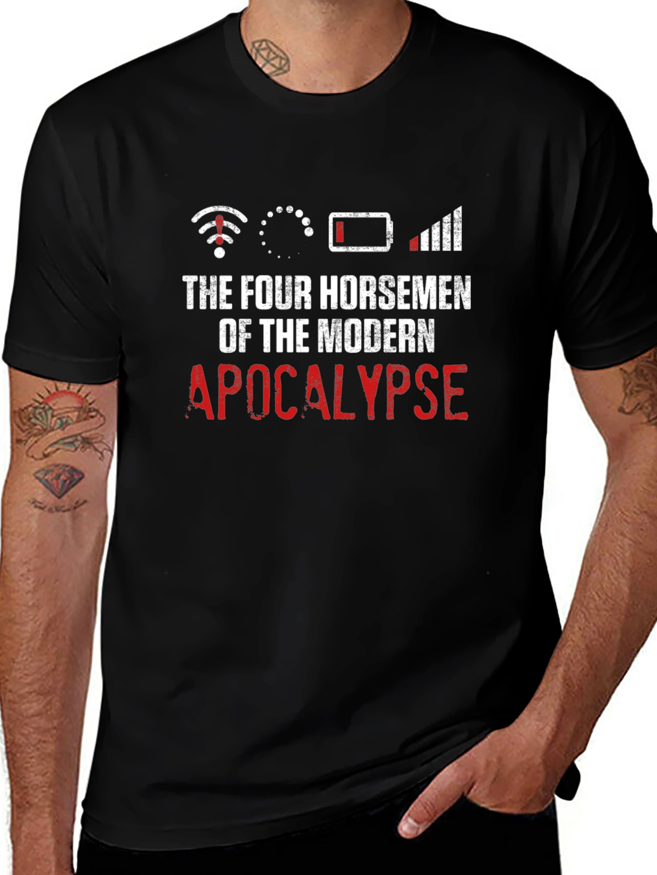 Modern Apocalypse T-Shirt Funny Geeky Humor Tee