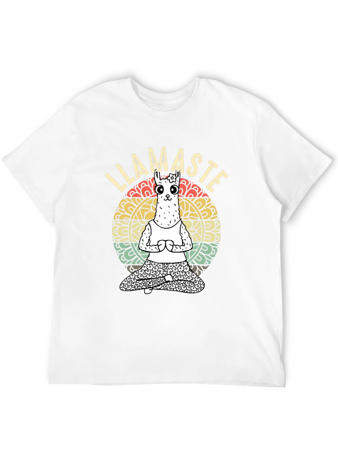 Llamaste Yoga T-Shirt - Funny Llama Meditating Tee