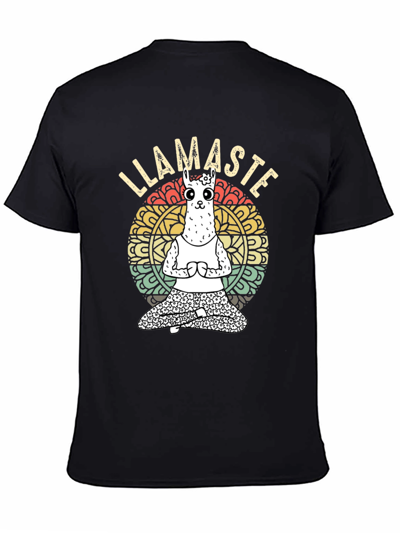 Llamaste Yoga T-Shirt - Funny Llama Meditating Tee