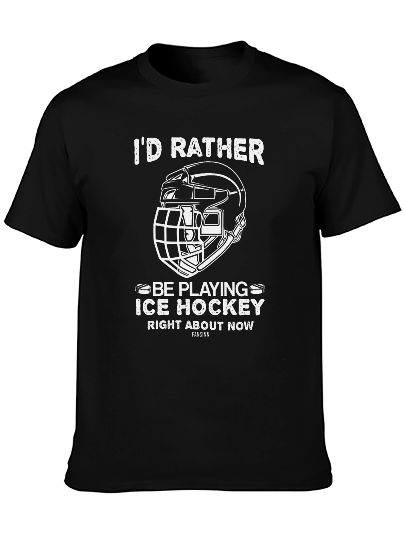 Ice Hockey T-Shirt - Id Rather Be Playing