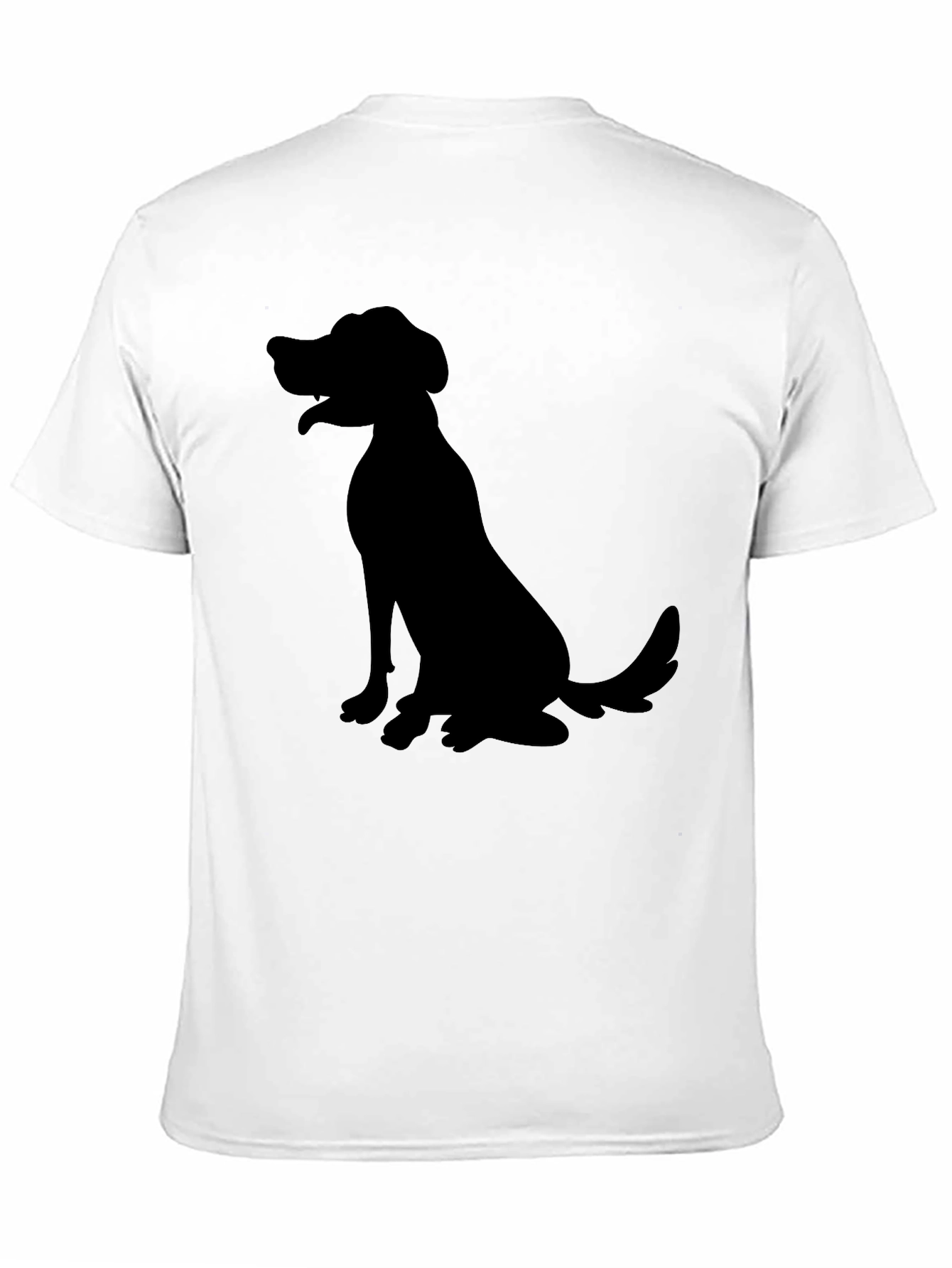 Dog Silhouette Black T-Shirt