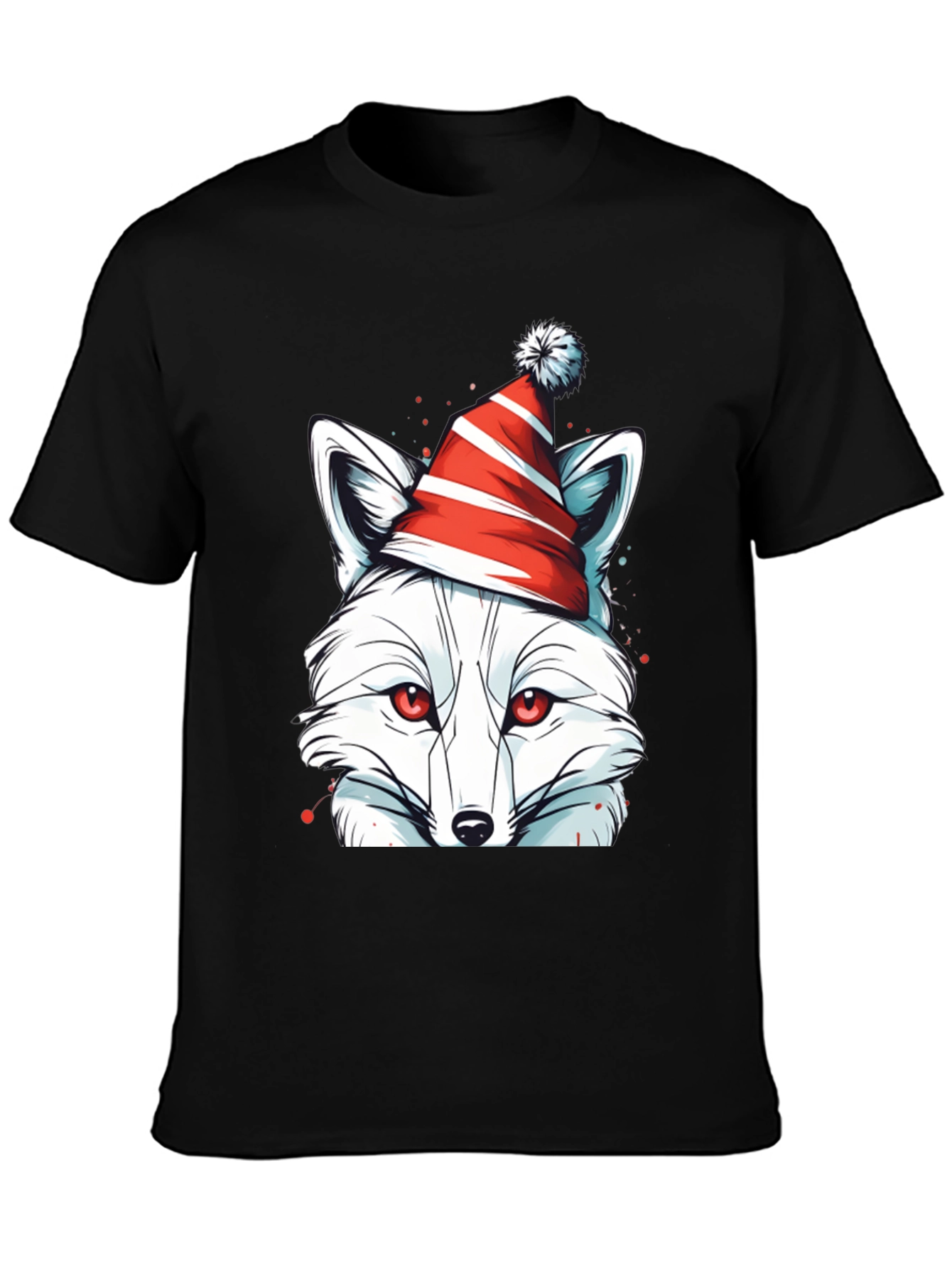 Festive Fox Tee - Holiday Graphic Shirt