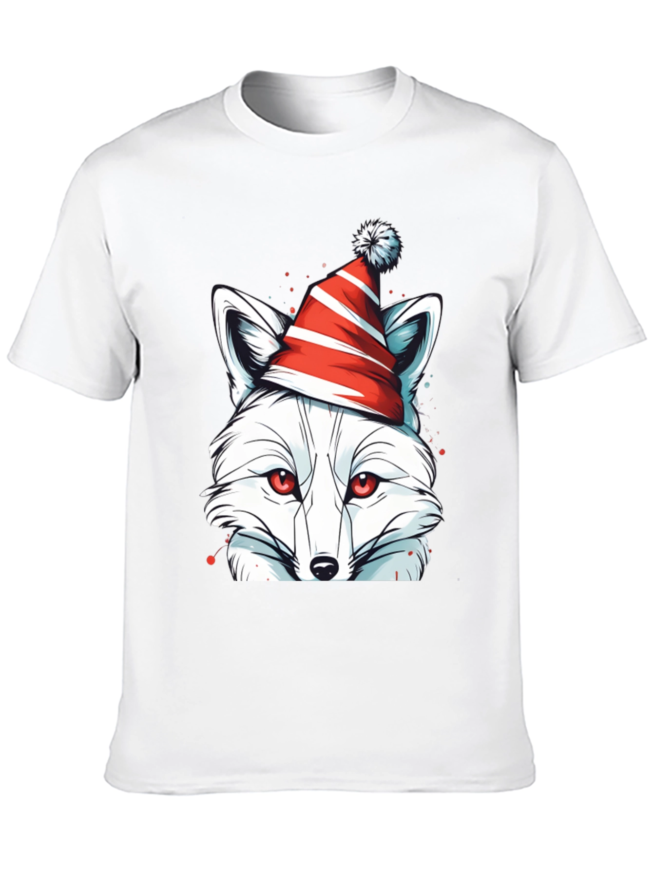 Festive Fox Tee - Holiday Graphic Shirt
