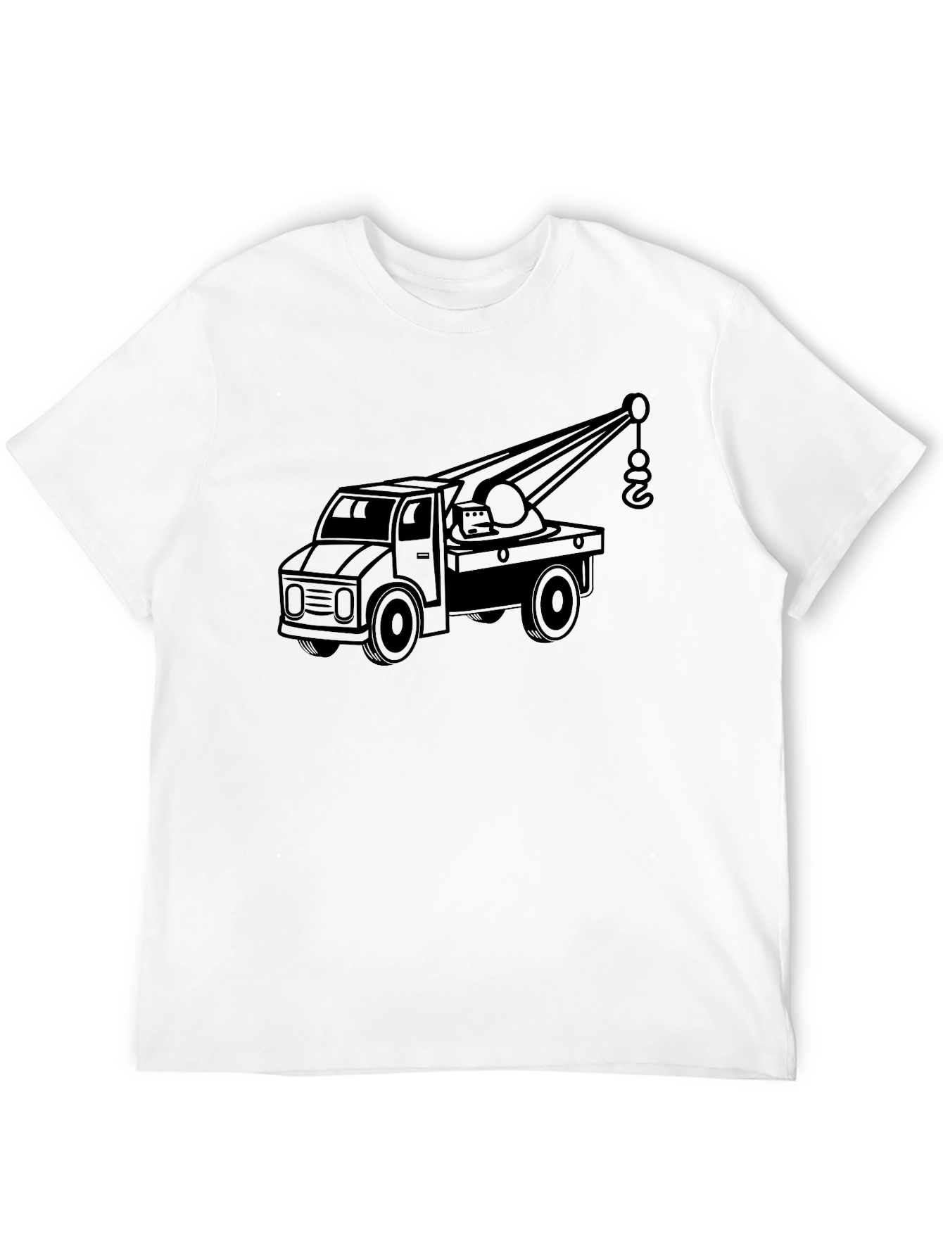 Tow Truck Graphic Tee - Classic Black