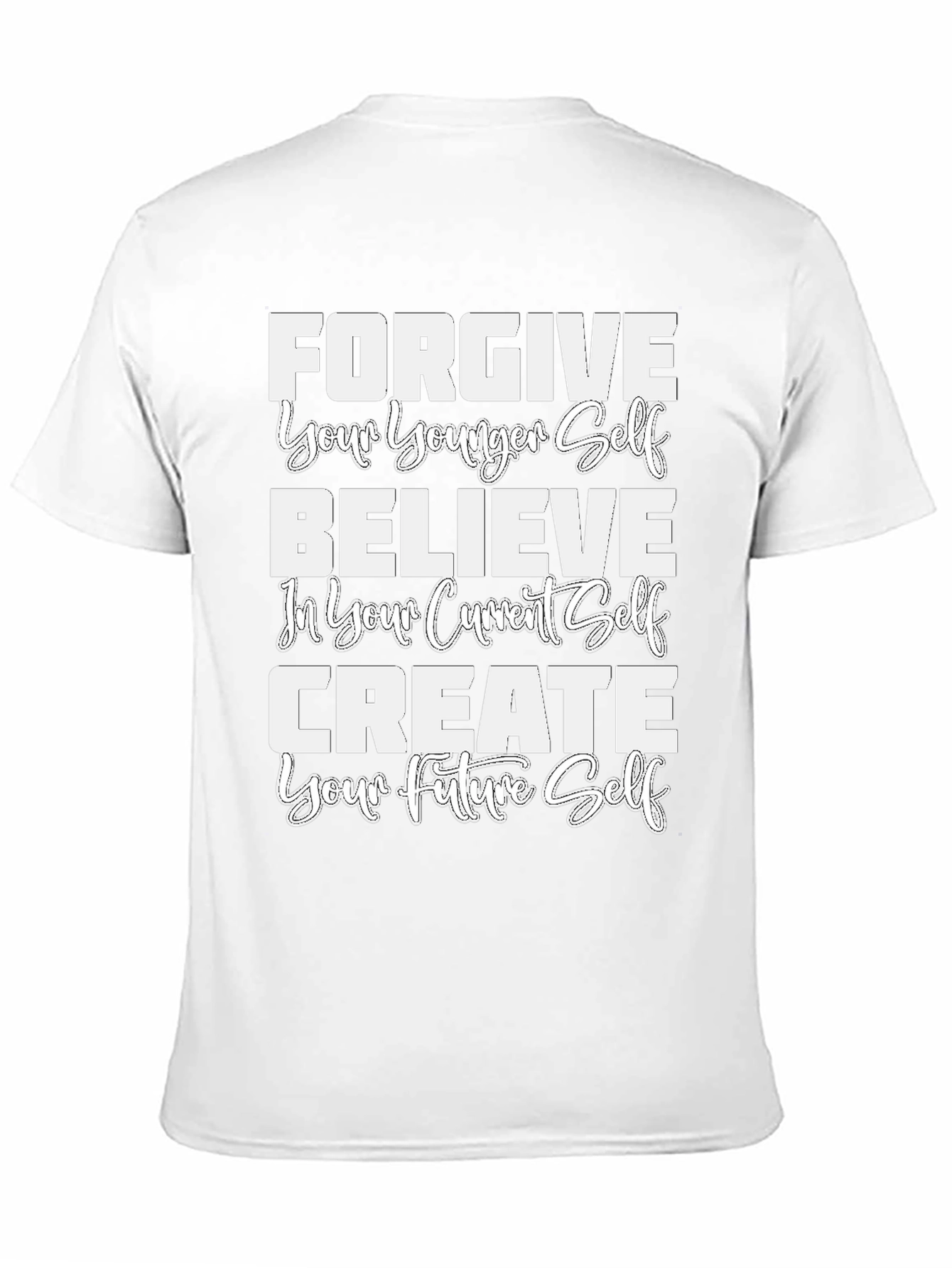 Forgive Believe Create Graphic Tee - Black