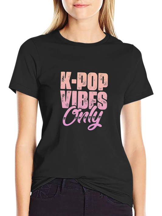 K-Pop Vibes Only Graphic T-Shirt