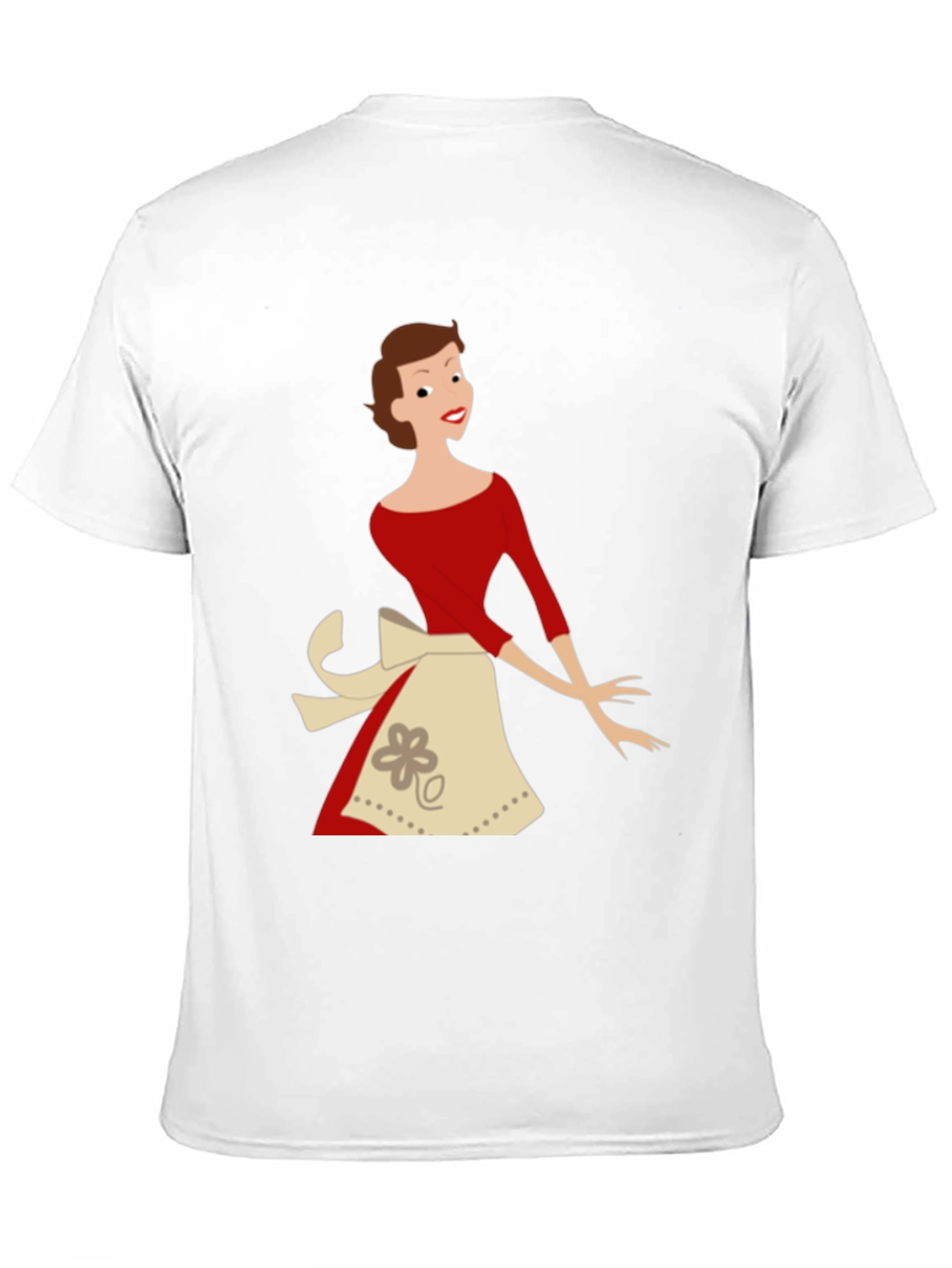 Retro Housewife T-Shirt - Black
