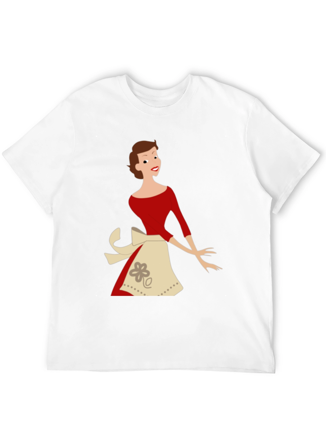 Retro Housewife T-Shirt - Black