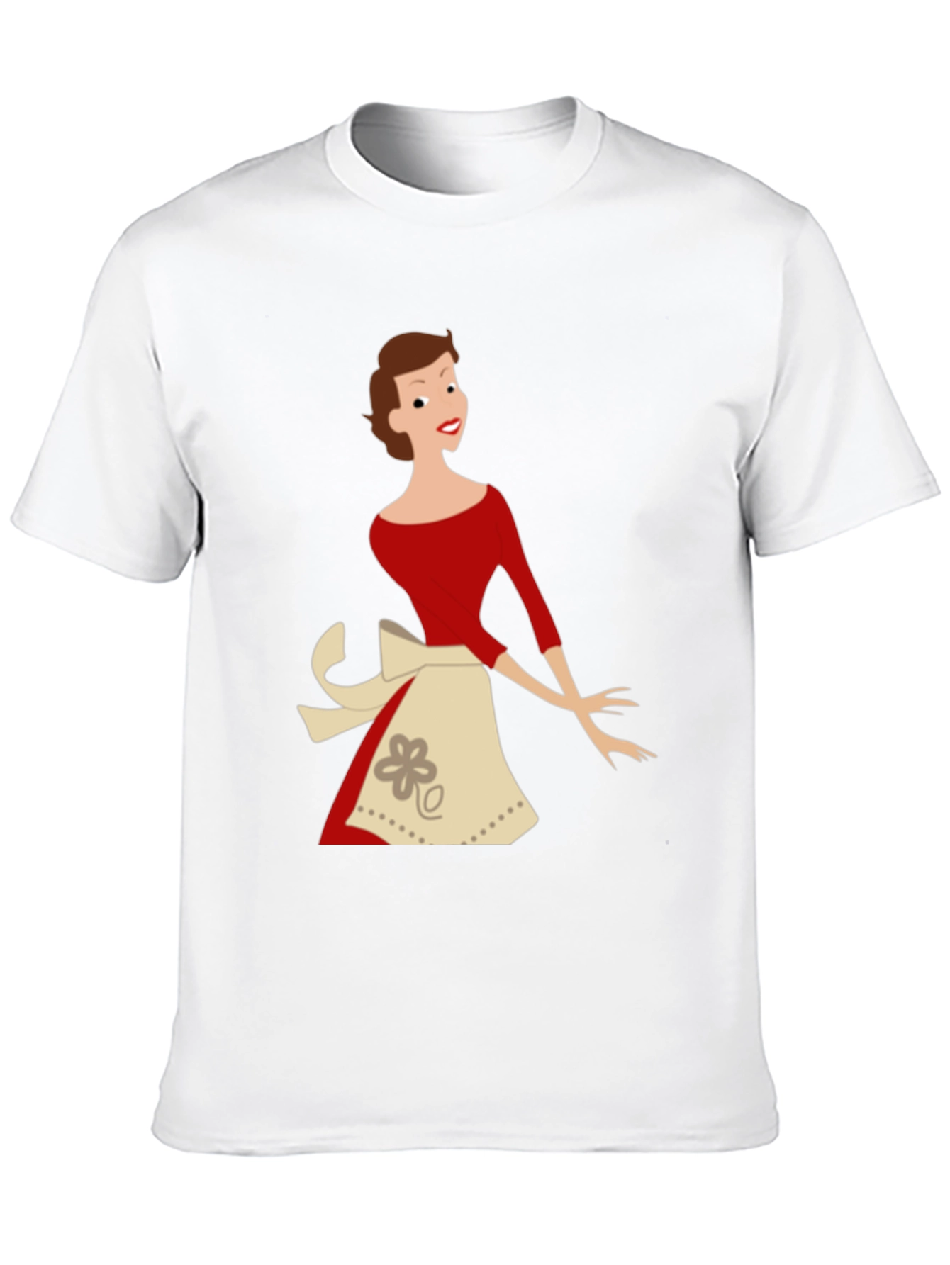 Retro Housewife T-Shirt - Black