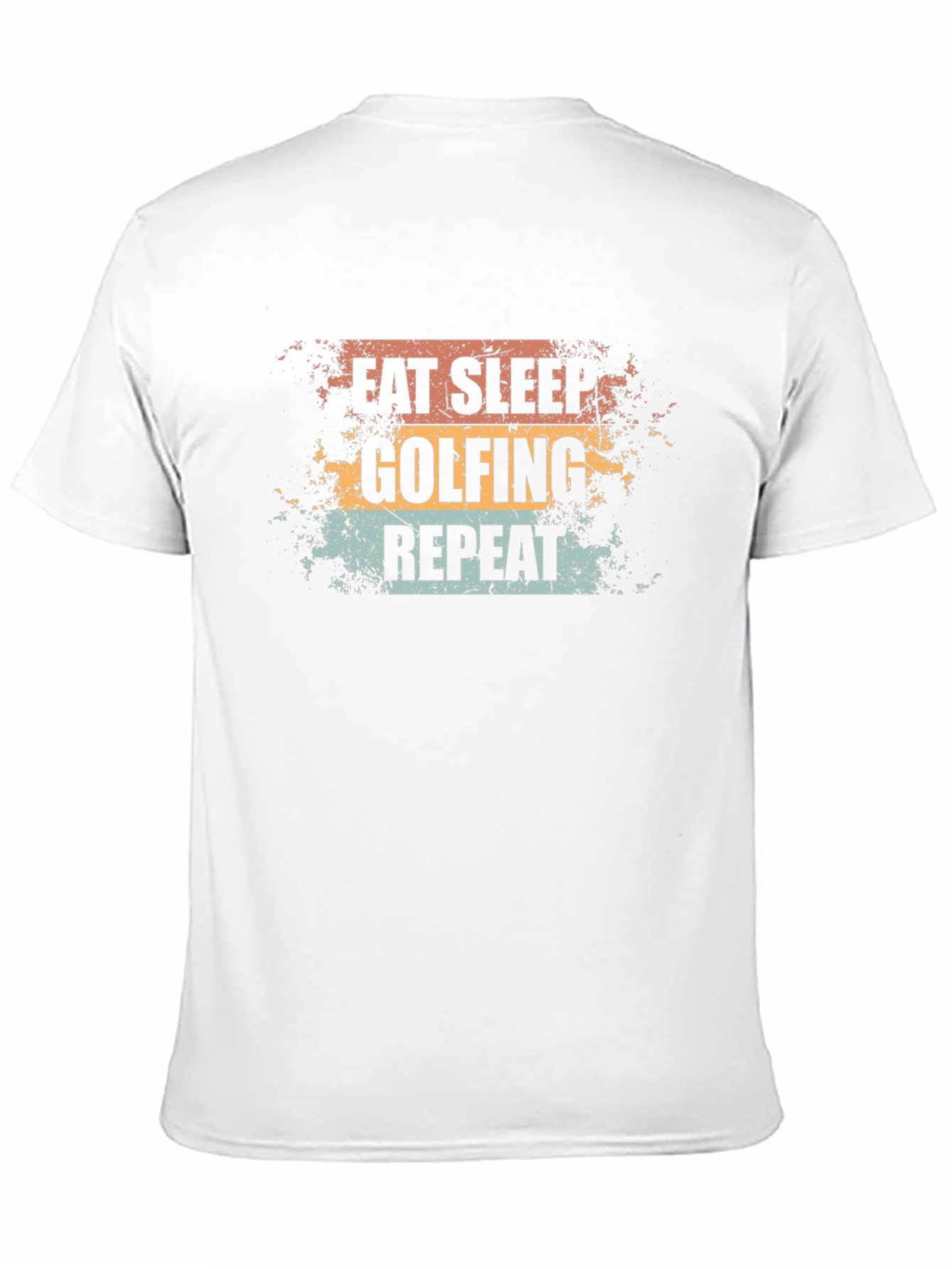 Eat Sleep Golfing Repeat Mens Black T-Shirt