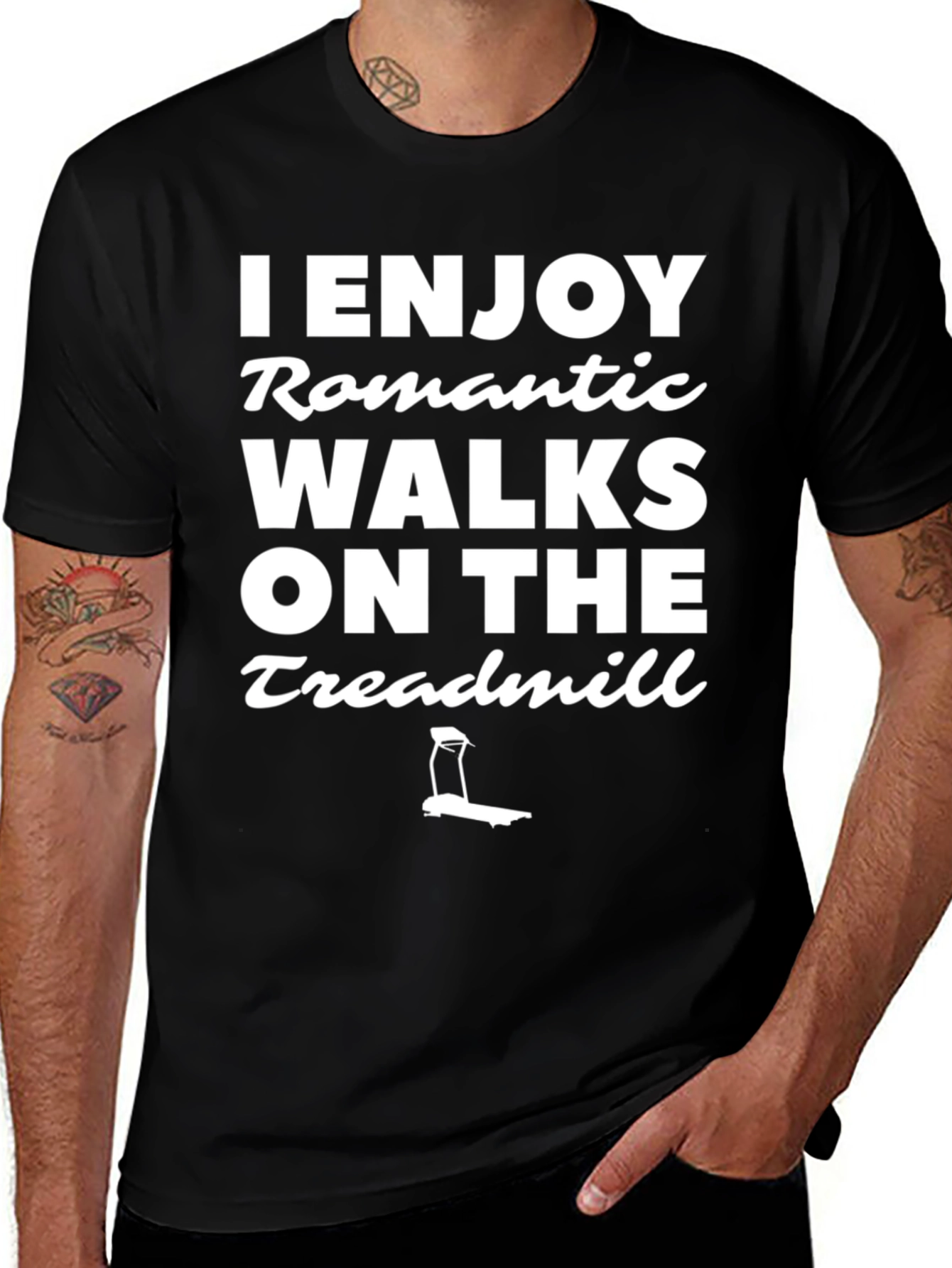 Romantic Walks on the Treadmill Graphic Tee