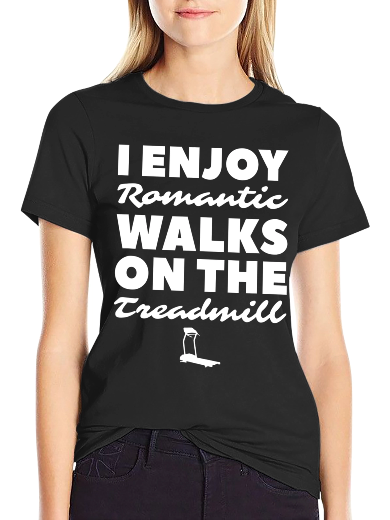 Romantic Walks on the Treadmill Graphic Tee