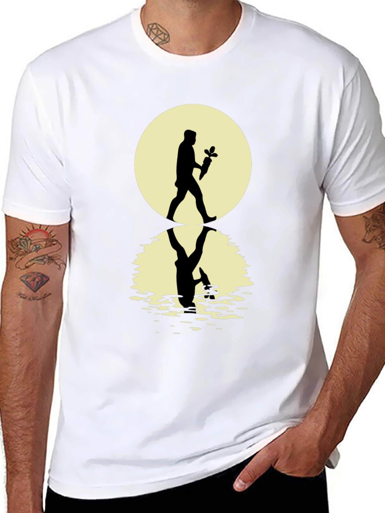 Silhouette Graphic Tee: Carrot Harvest