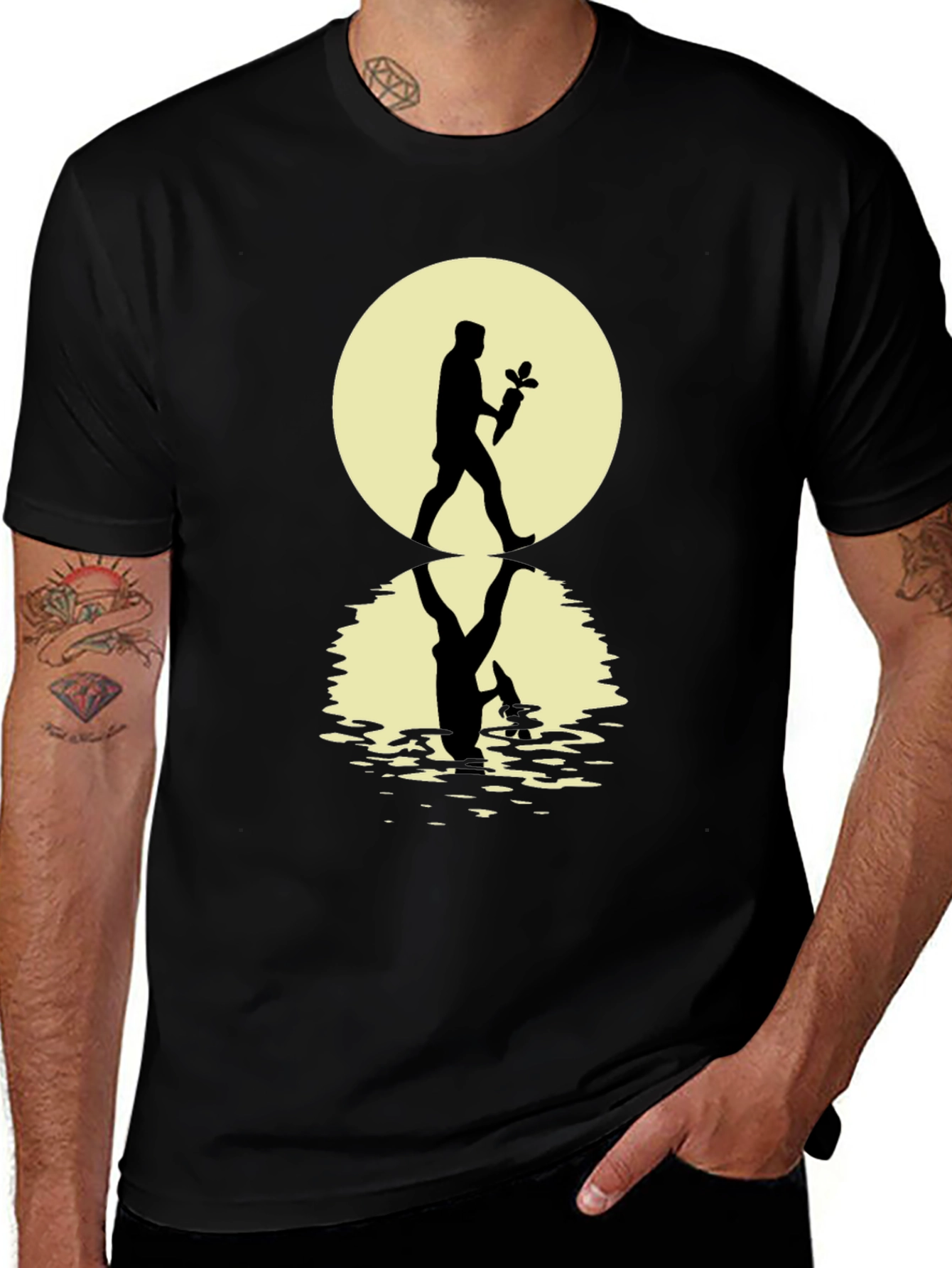 Silhouette Graphic Tee: Carrot Harvest