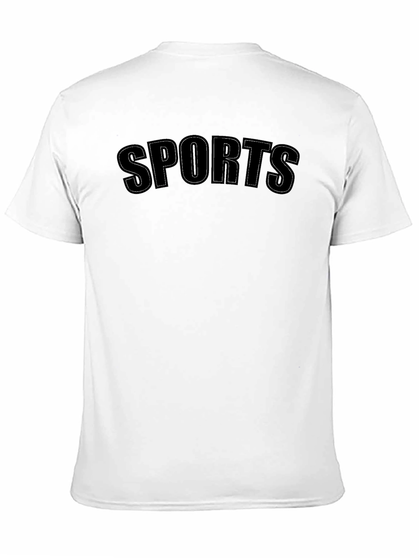 Black SPORTS Graphic T-Shirt