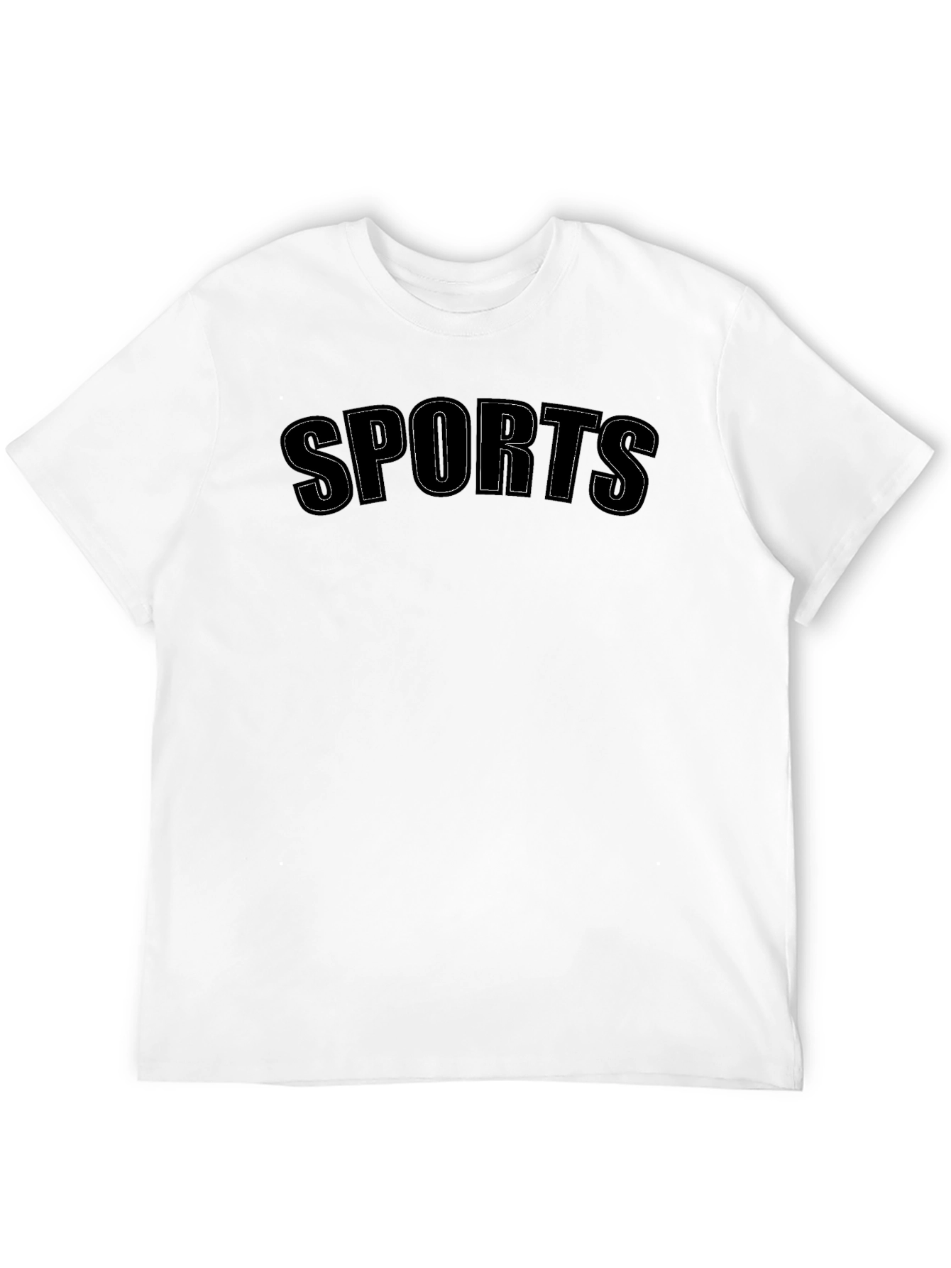 Black SPORTS Graphic T-Shirt