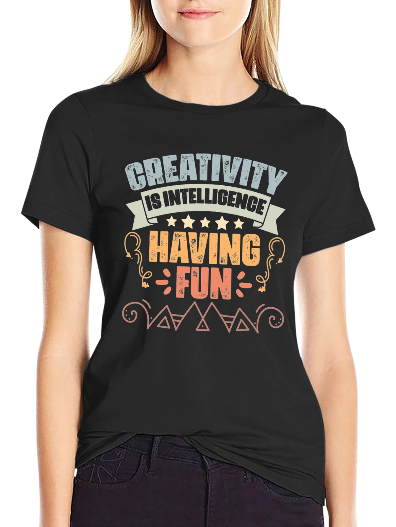 Creativity is Intelligence Having Fun Graphic Tee