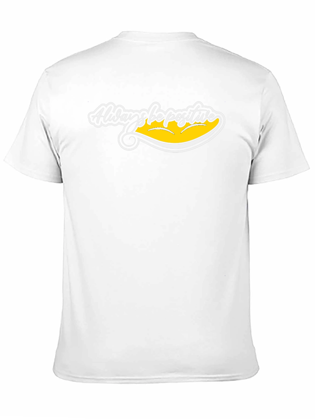 Always Be Positive Graphic Tee - Black Cotton T-Shirt