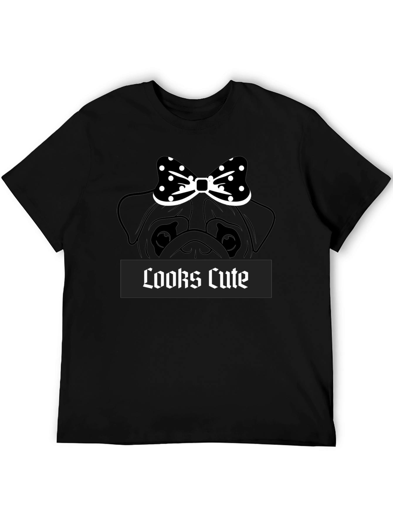 Cute Pug Bow T-Shirt