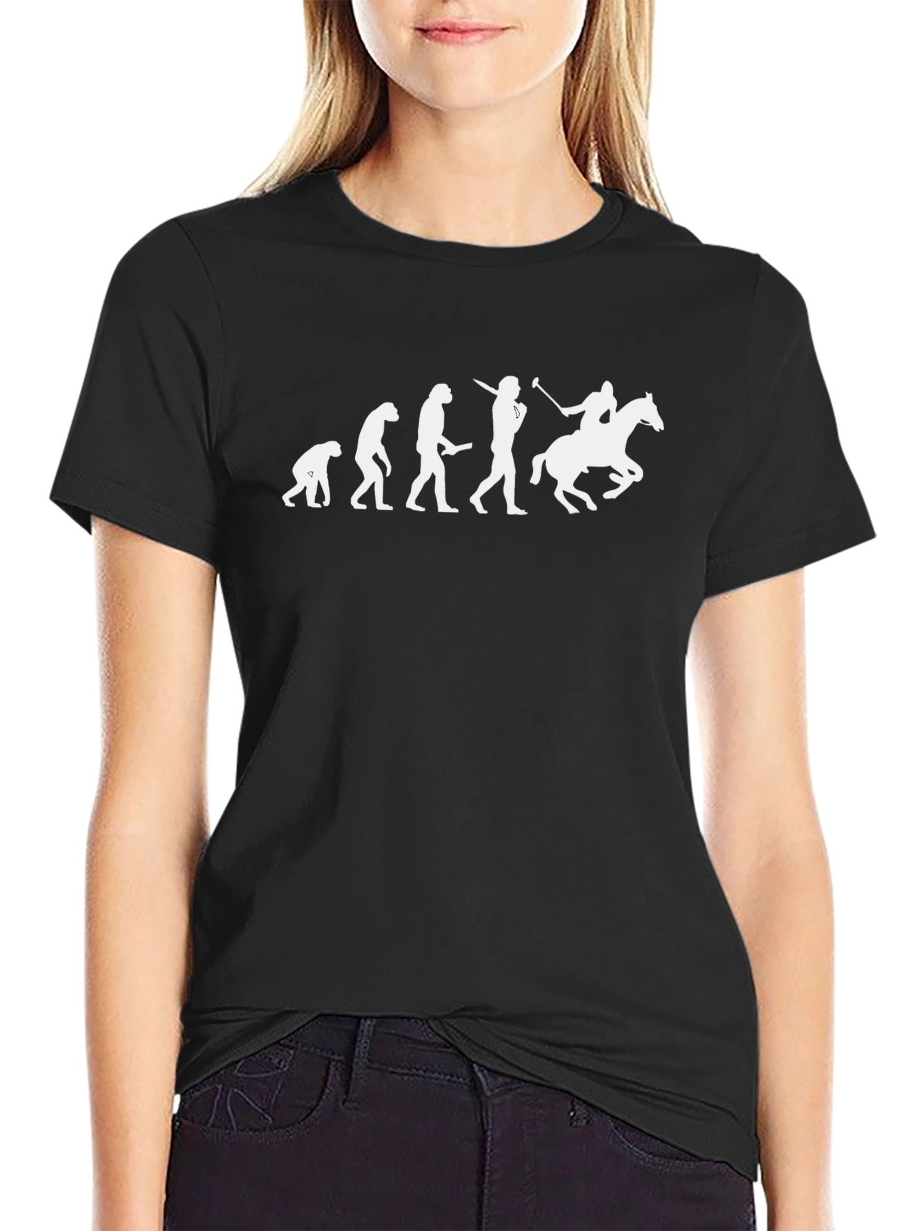 Evolution of Polo Black T-Shirt