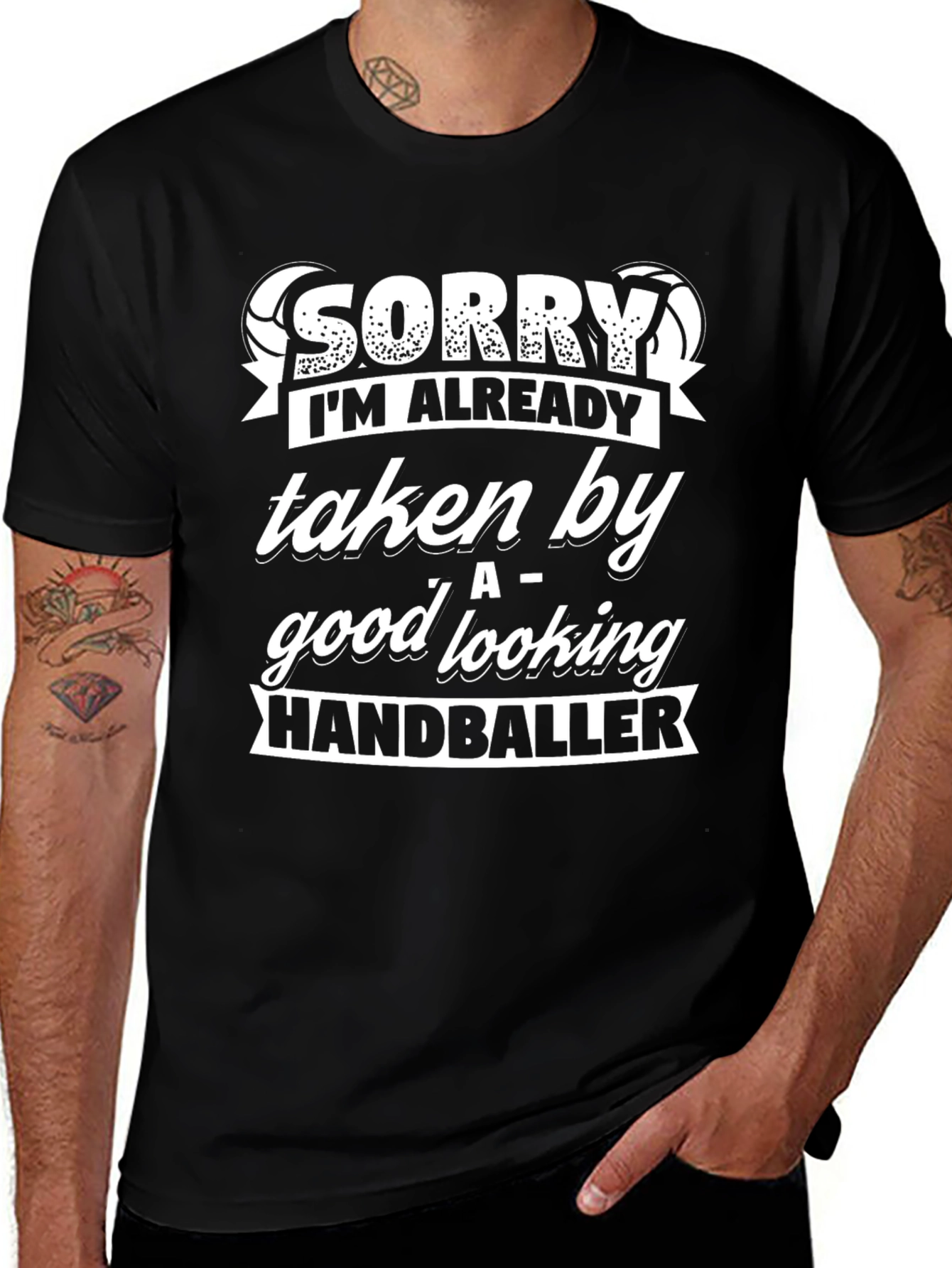 Sorry Taken By HandbalIer Funny Graphic T-Shirt