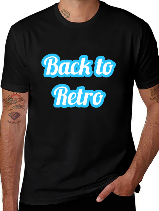 Back to Retro Black Graphic Tee