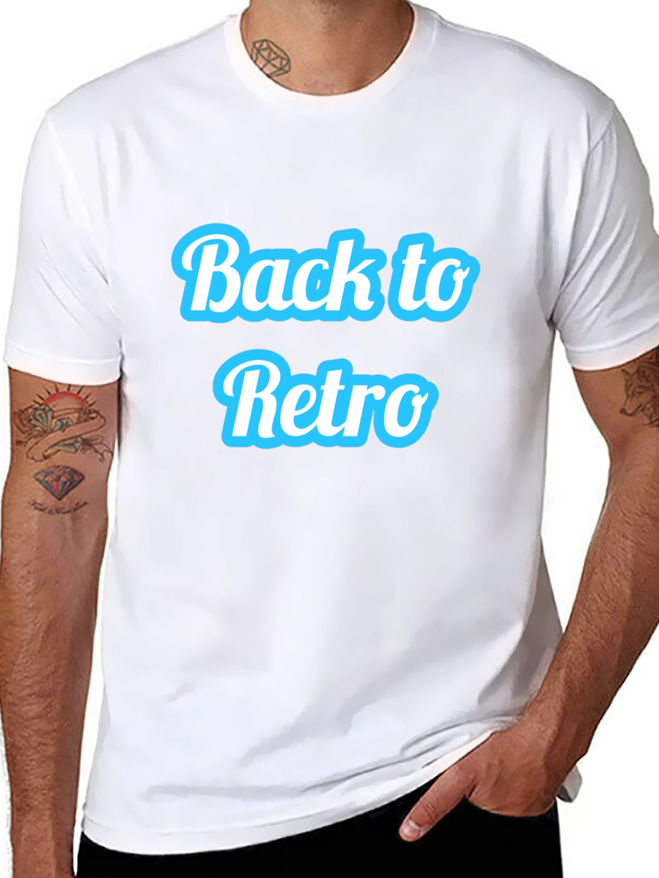 Back to Retro Black Graphic Tee