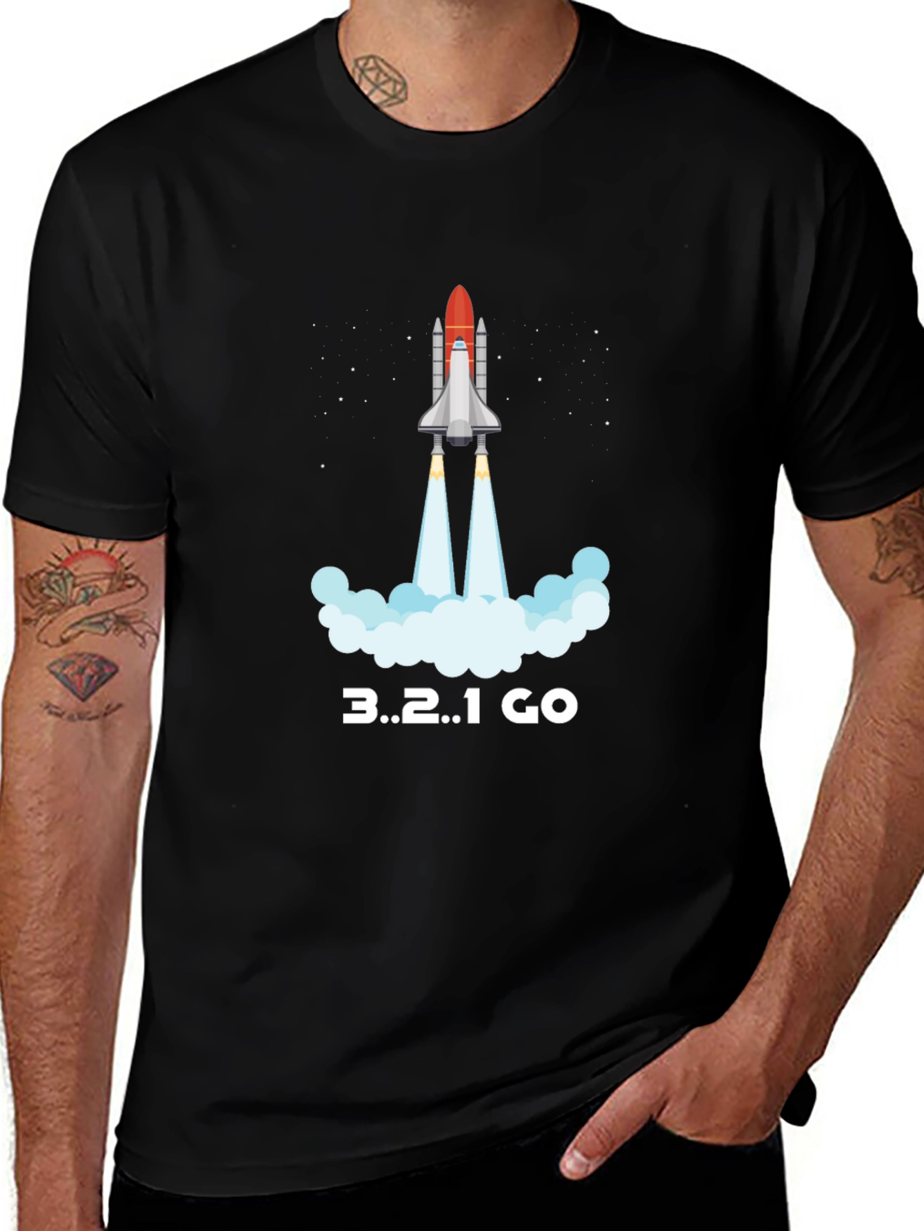 Space Shuttle Launch T-Shirt - 3..2..1 GO!