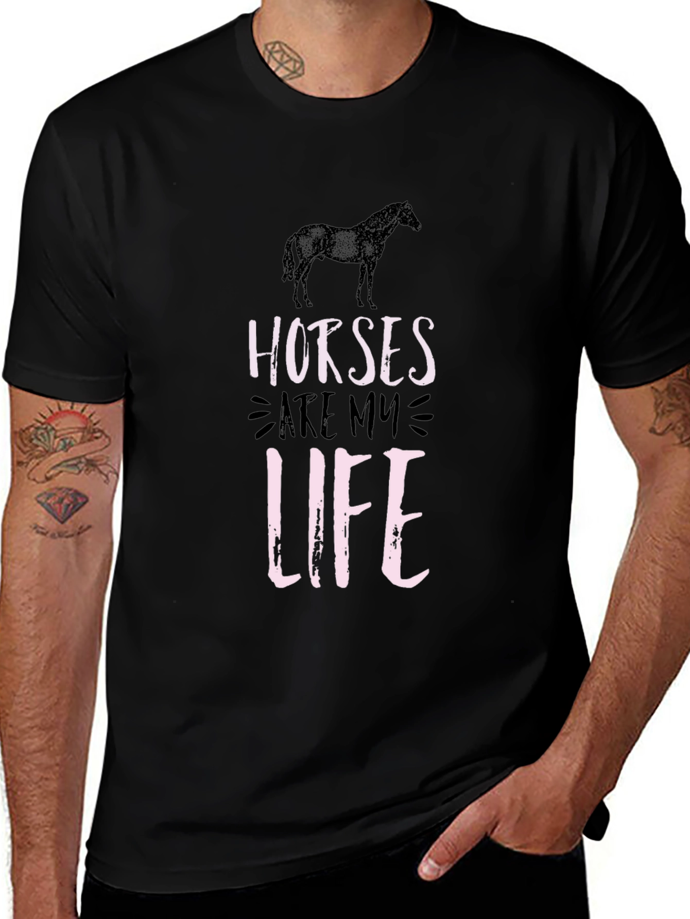 Horses Are My Life Graphic T-Shirt