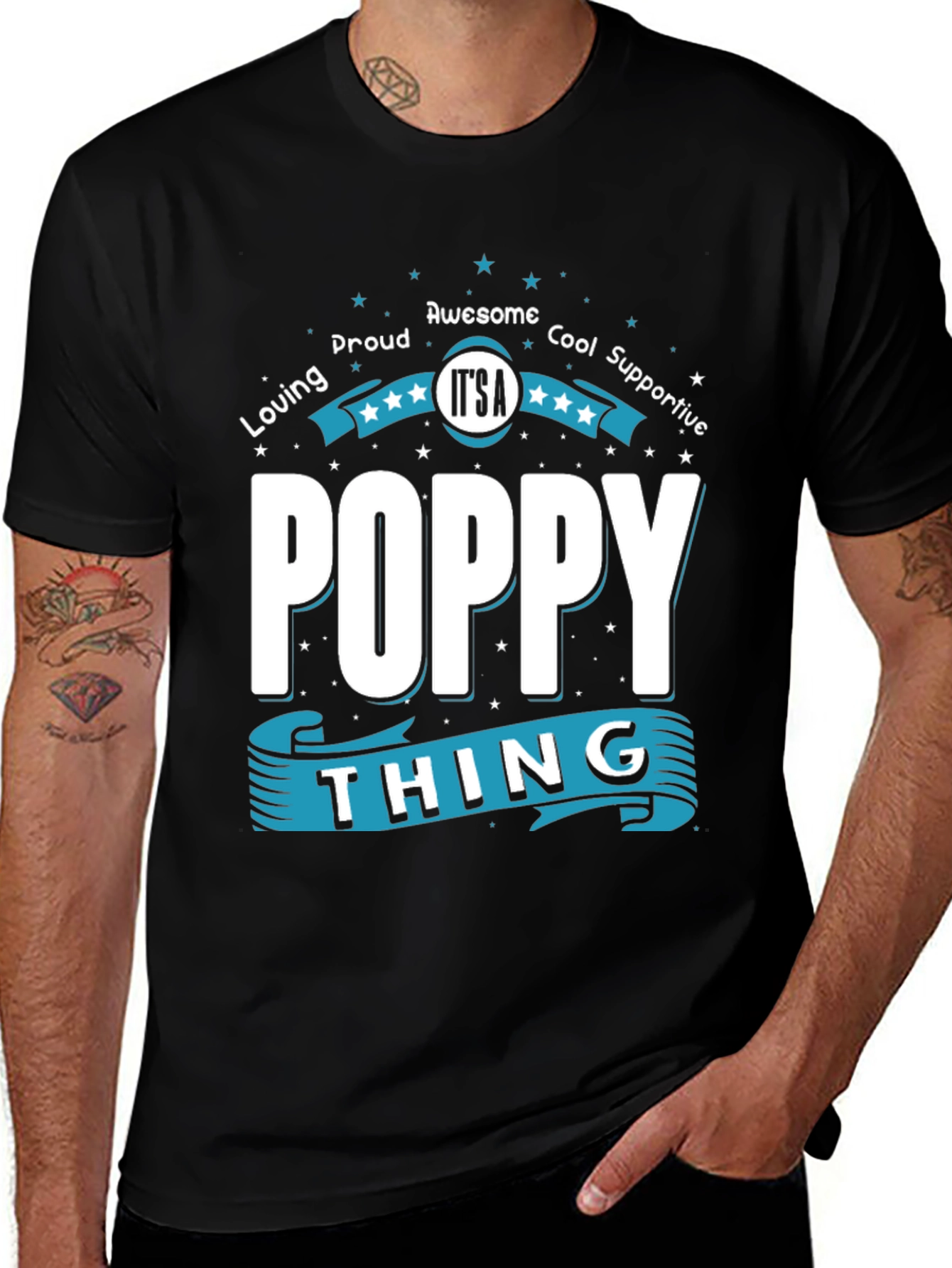 Its A Poppy Thing T-Shirt - Black