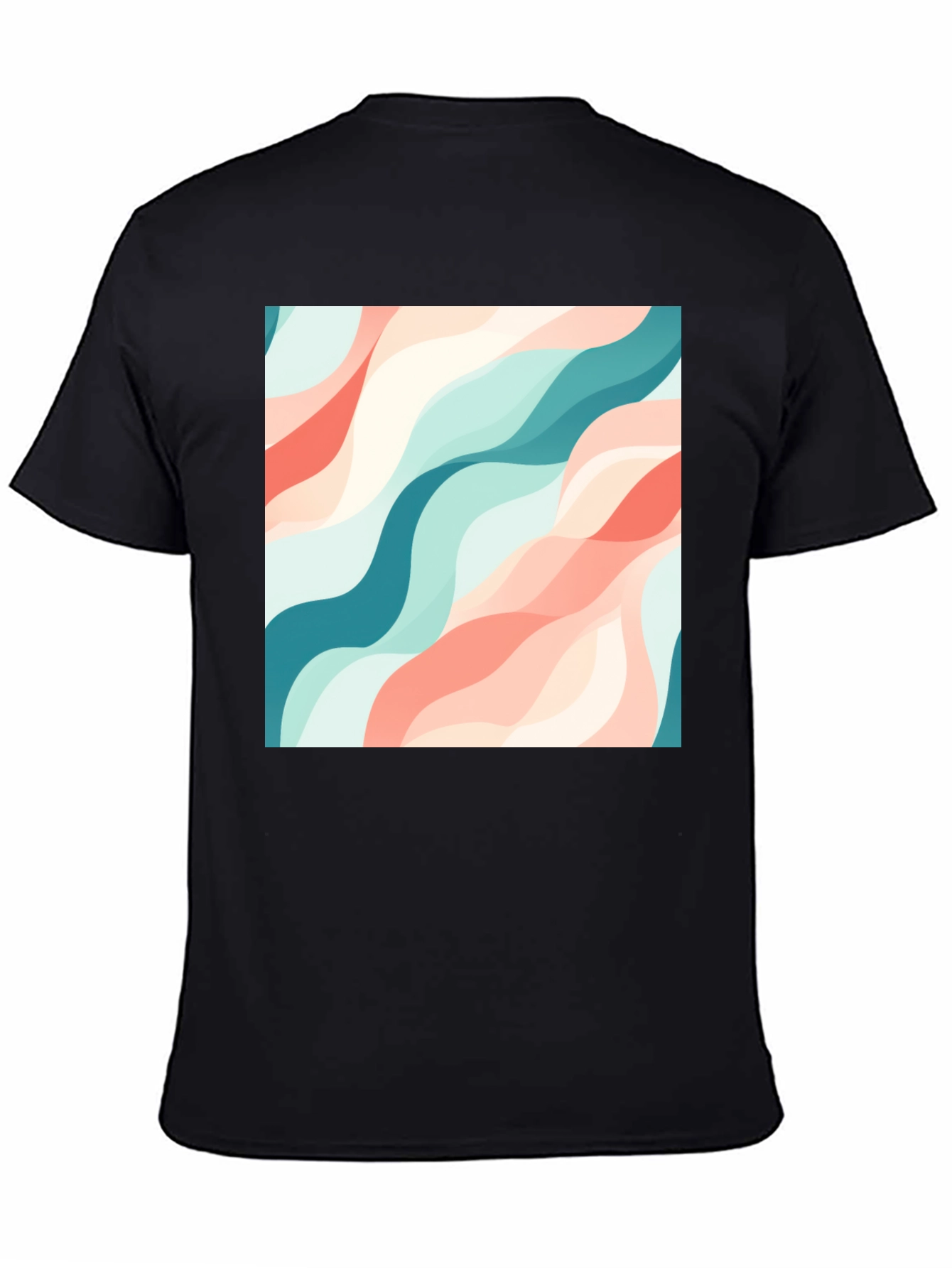 Wavy Pattern T-Shirt - Stylish & Unique
